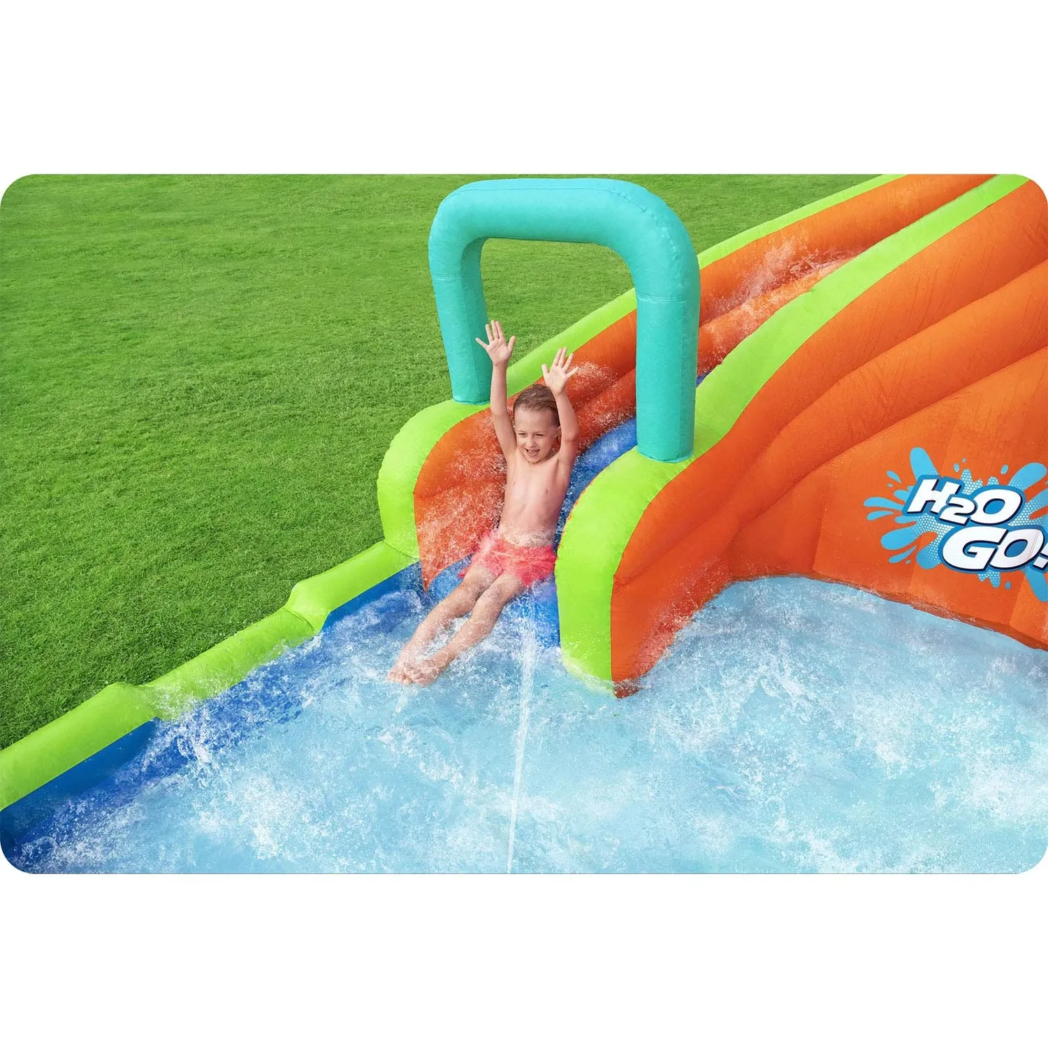 Pripučiama žaidimų aikštelė „Mega Park“, 365 x 320 x 270 cm, „Bestway 53408“ - nuotrauka 1