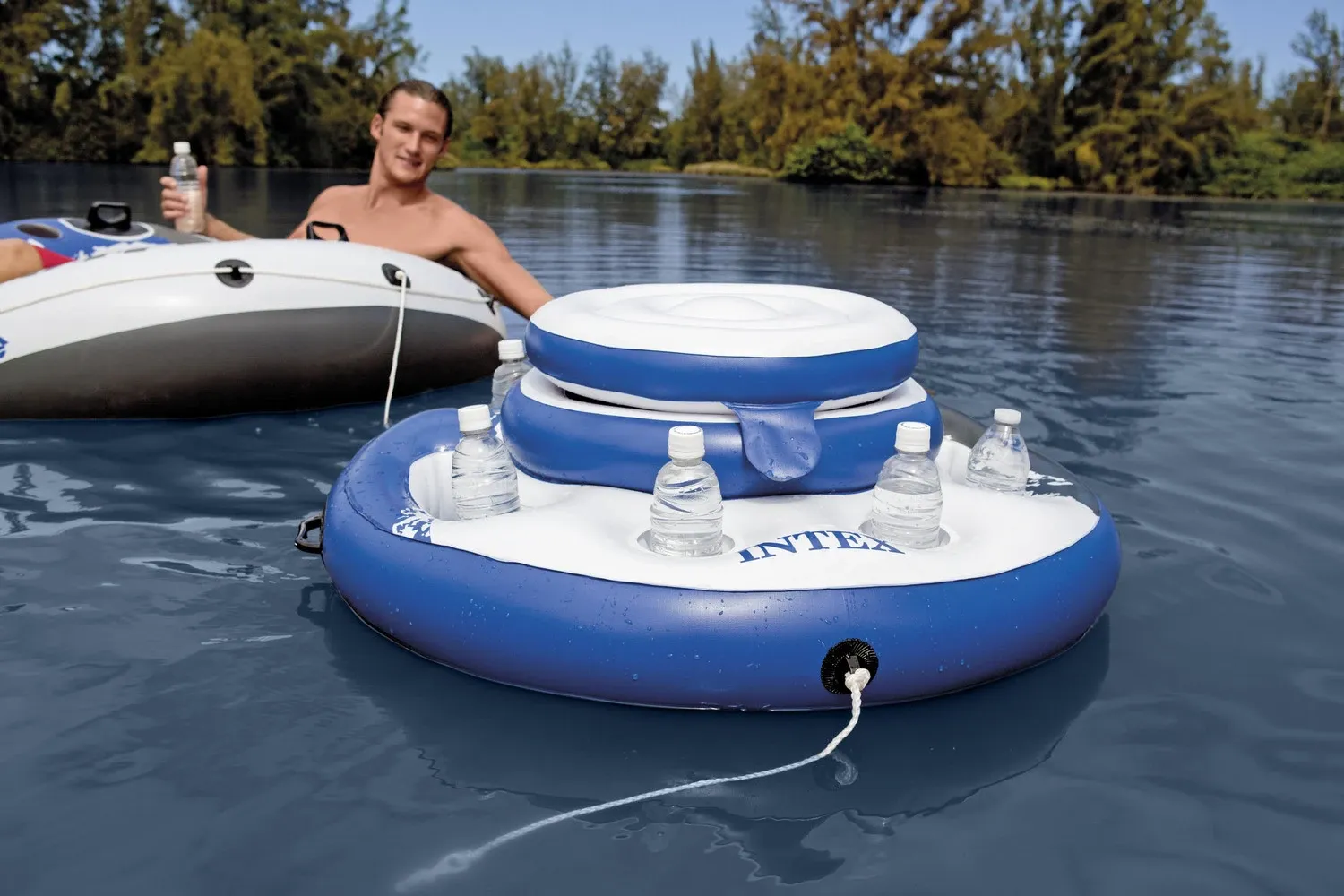 Didelis plaukiojantis šaldytuvas baseinui, kurio skersmuo 89 cm INTEX 56822 - nuotrauka 1