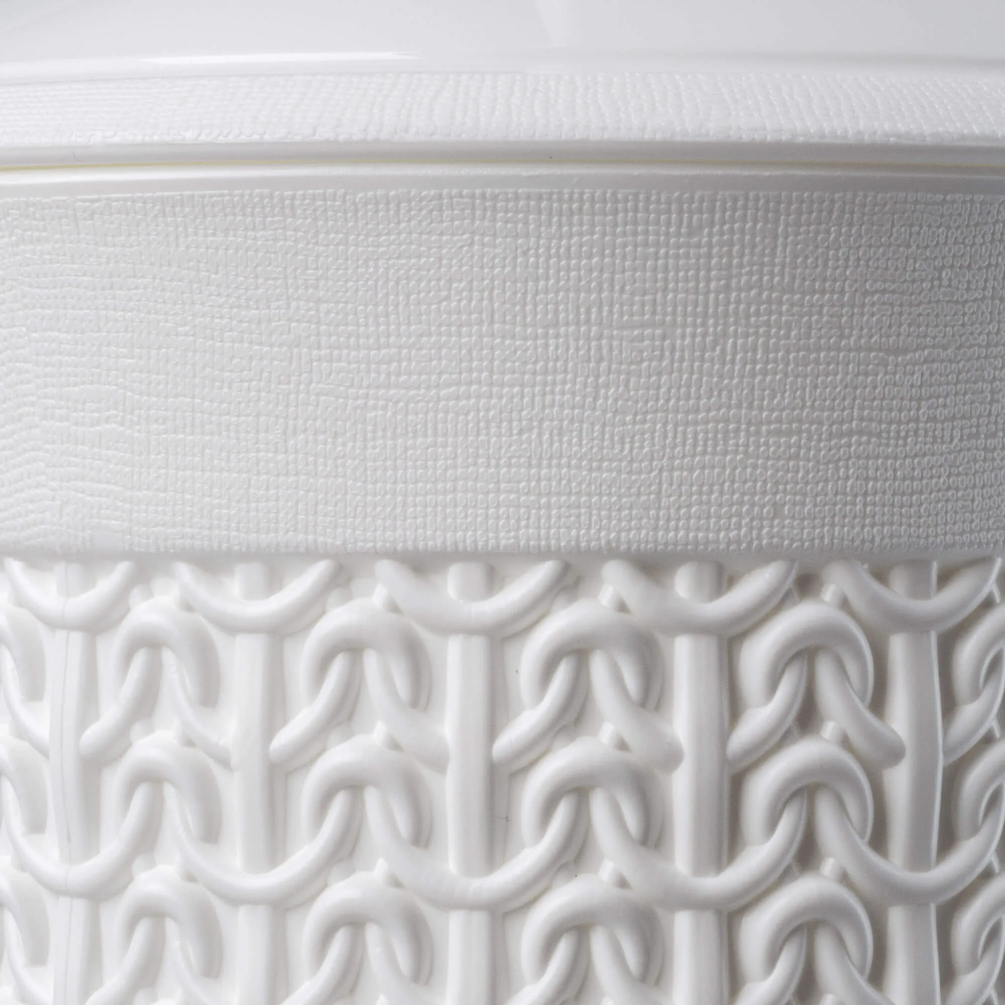 Linxe tualetinis šepetys su indu, 40 cm, baltas