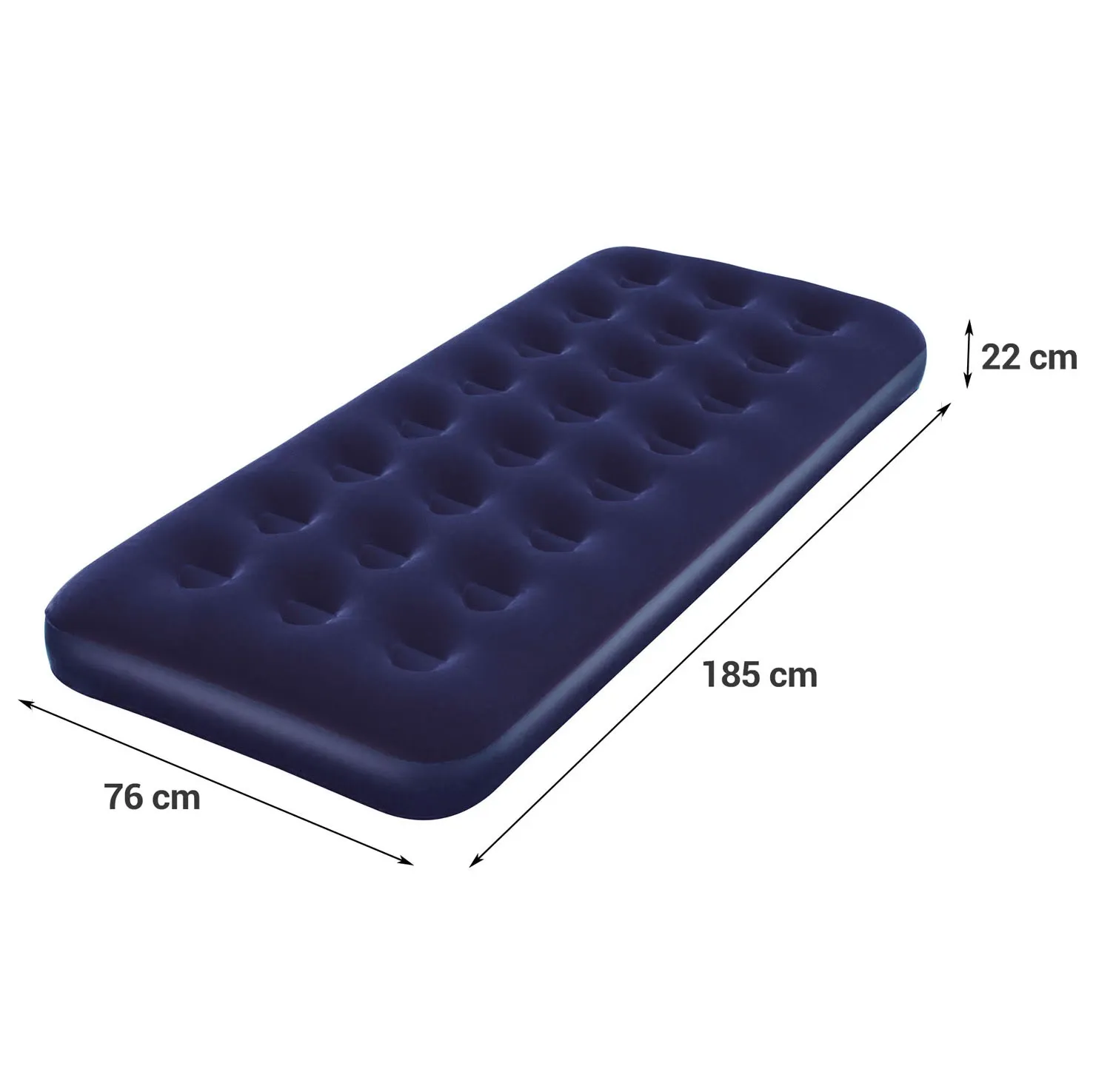 Pripučiamas čiužinys 185x76x22 cm su stūmokliniu pompa Bestway 67000 - nuotrauka 1