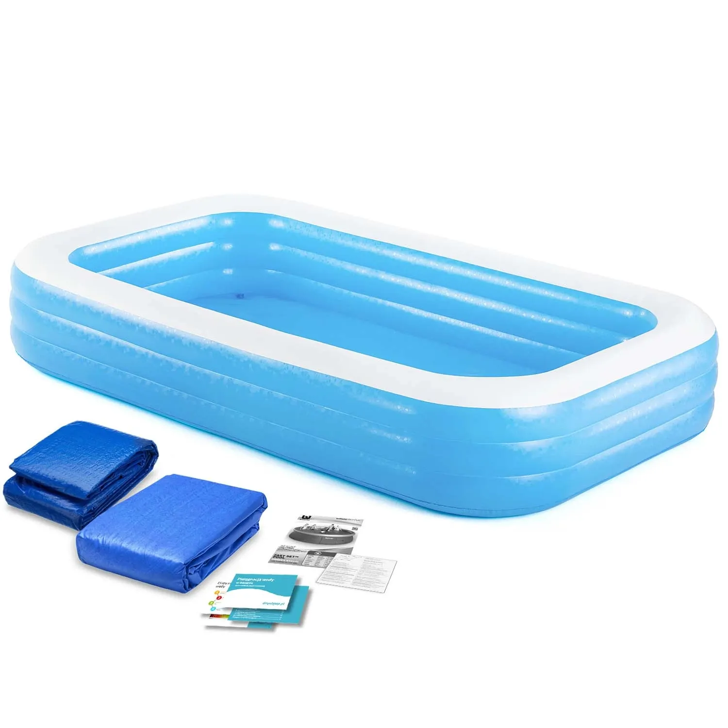 Pripučiamas šeimos baseinas 305 x 183 x 56 cm 3 viename „Bestway 54009“ - nuotrauka 1
