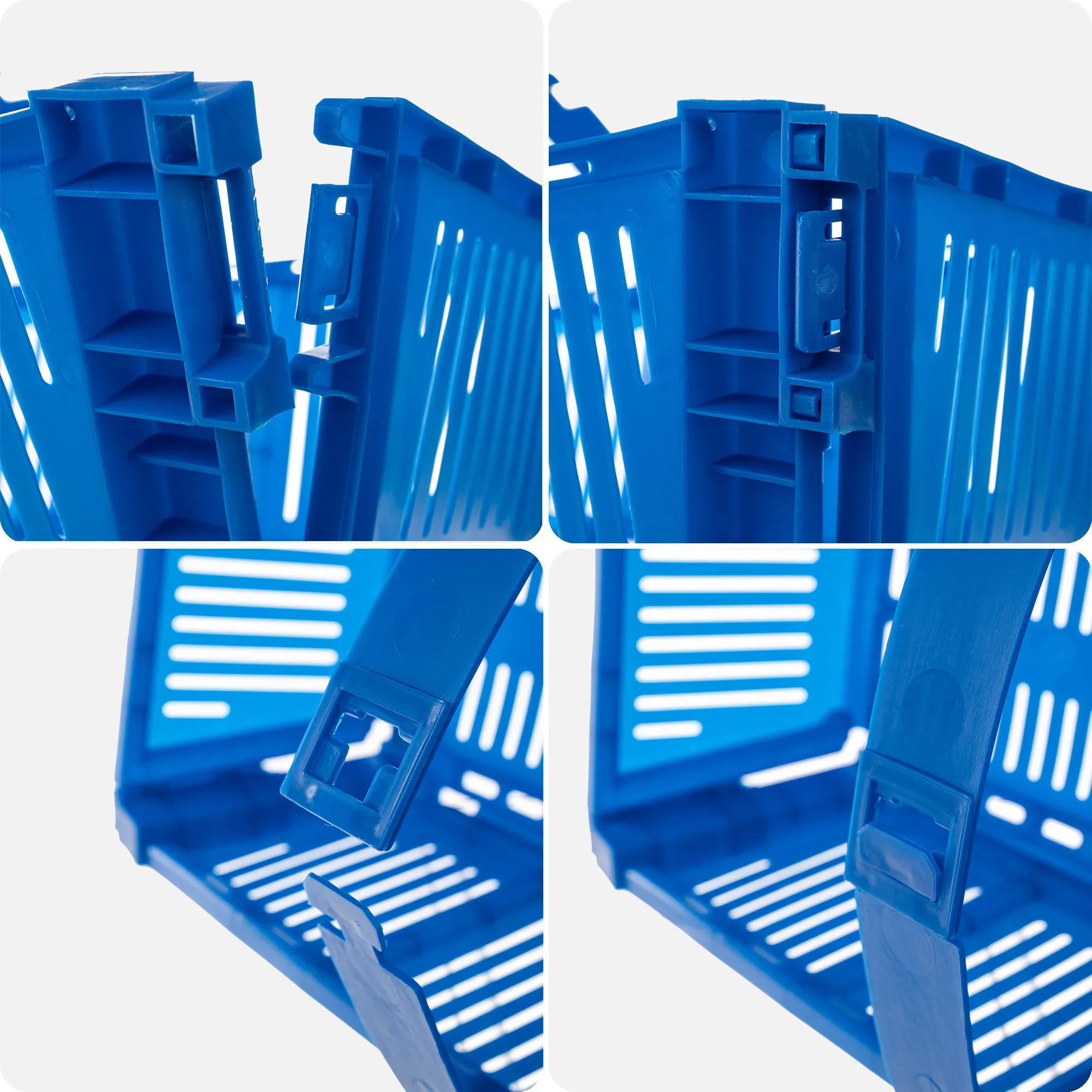 Trito sulankstomas krepšys 40×18 cm mėlynas