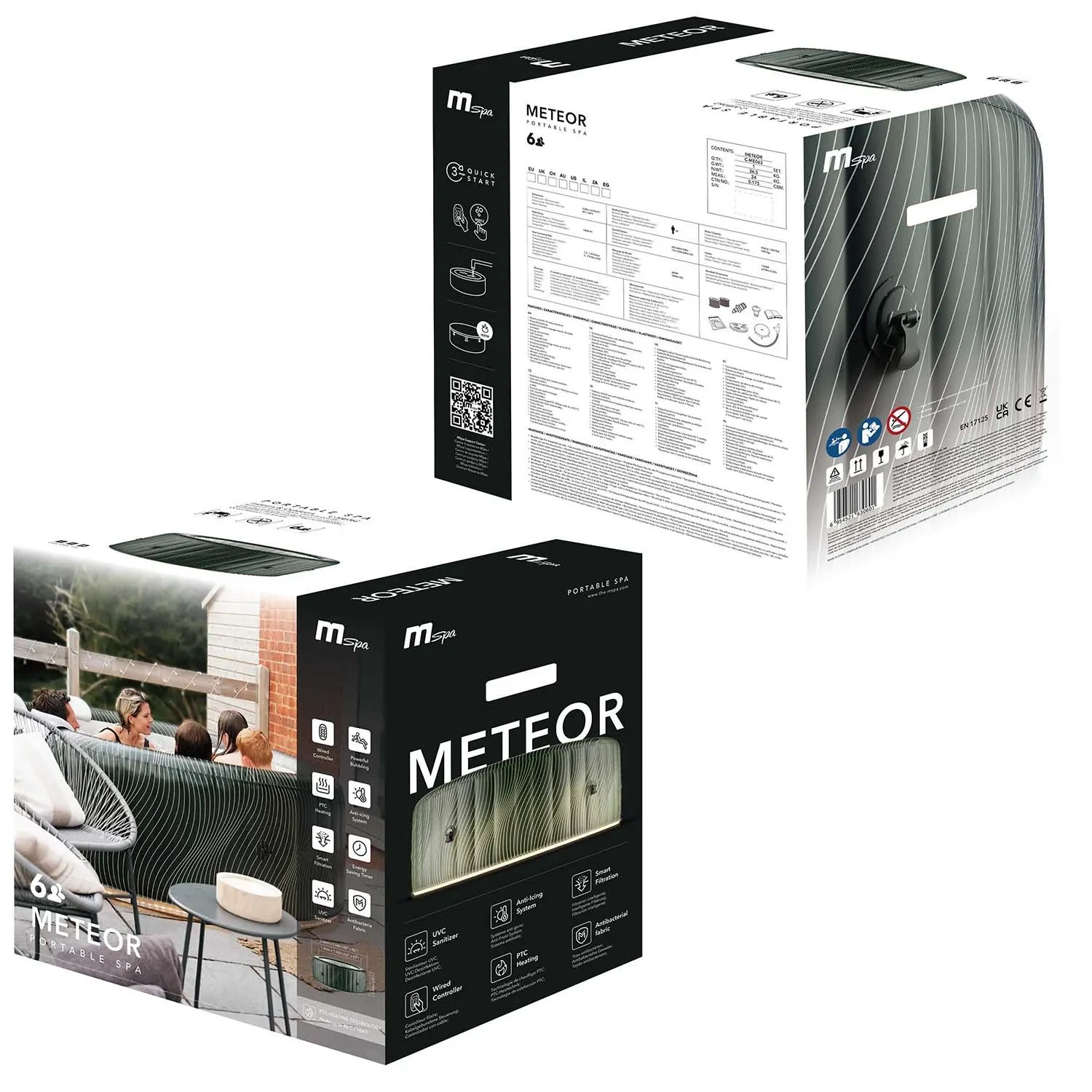 Pripučiamas „Meteor“ SPA 6 asmenims mSpa - nuotrauka 1