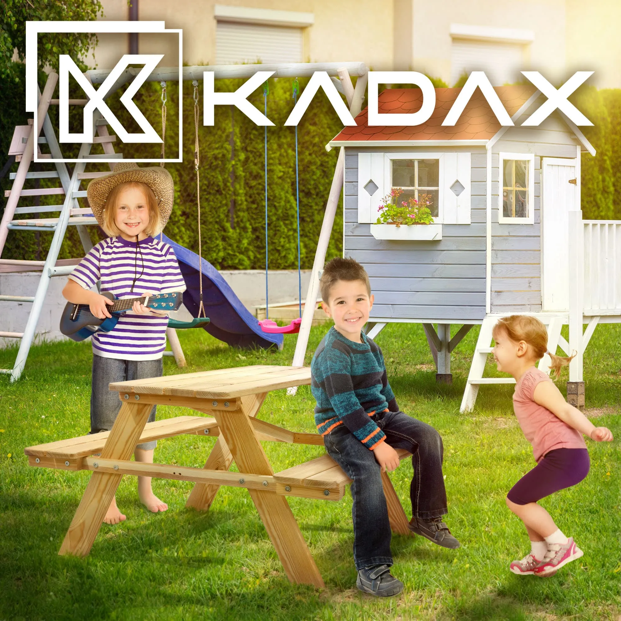 „Molere“ vaikų pikniko rinkinys, natūralus vaikų stalas