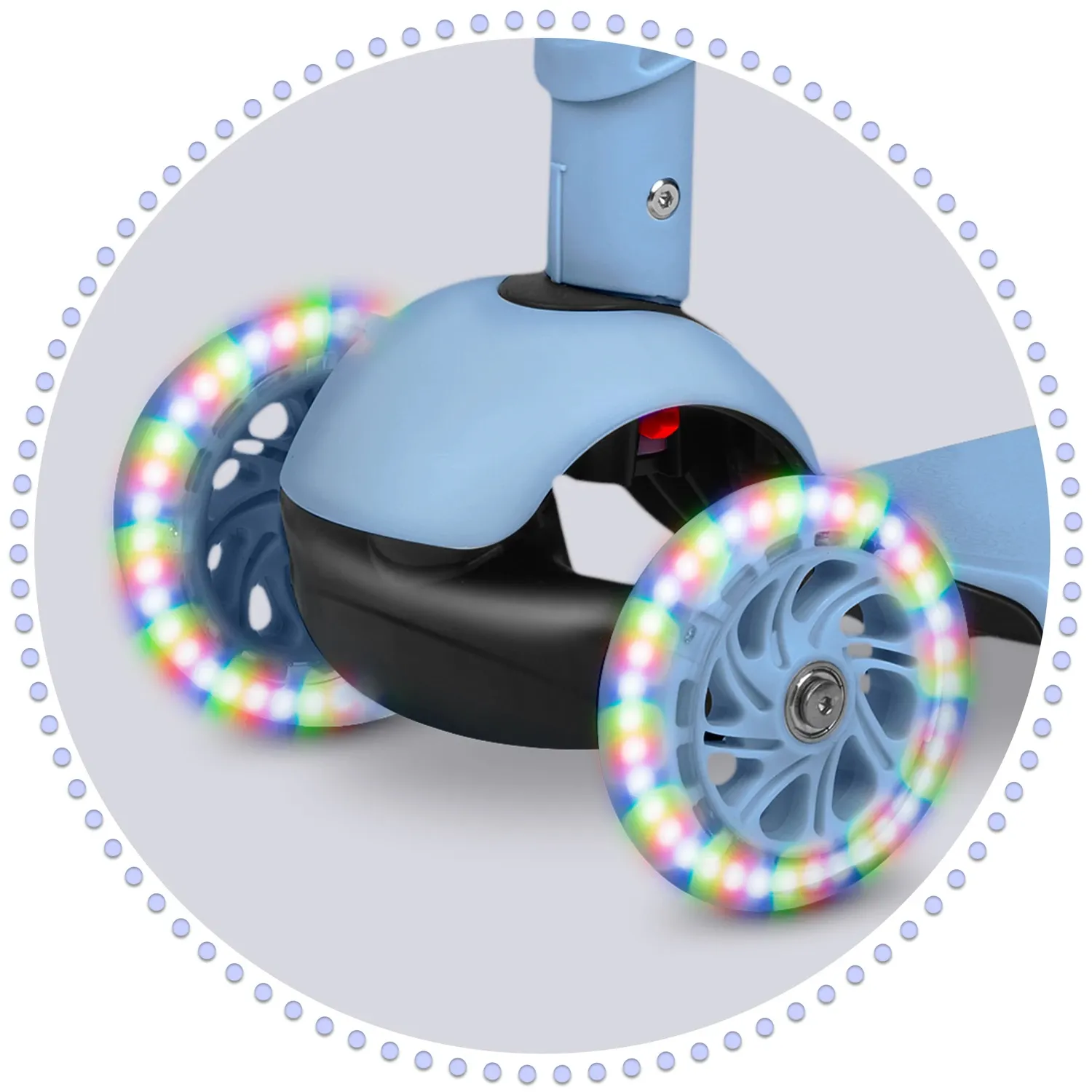 „Ricokids Todi“ triratis paspirtukas – mėlynas ir pilkas - nuotrauka 1