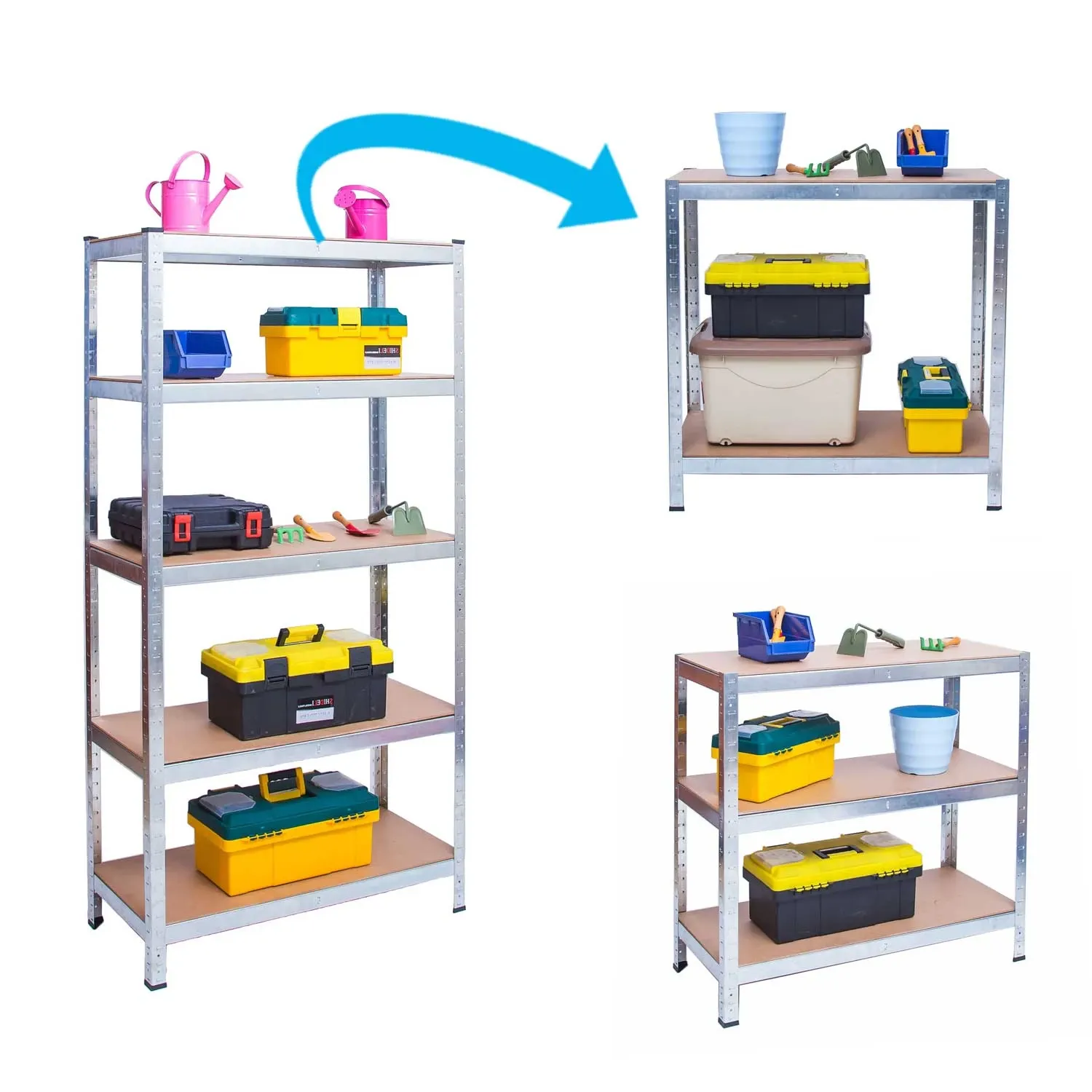 Metalinė lentyna daiktams laikyti 180 x 100 x 50 cm Humberg 4849 - nuotrauka 1