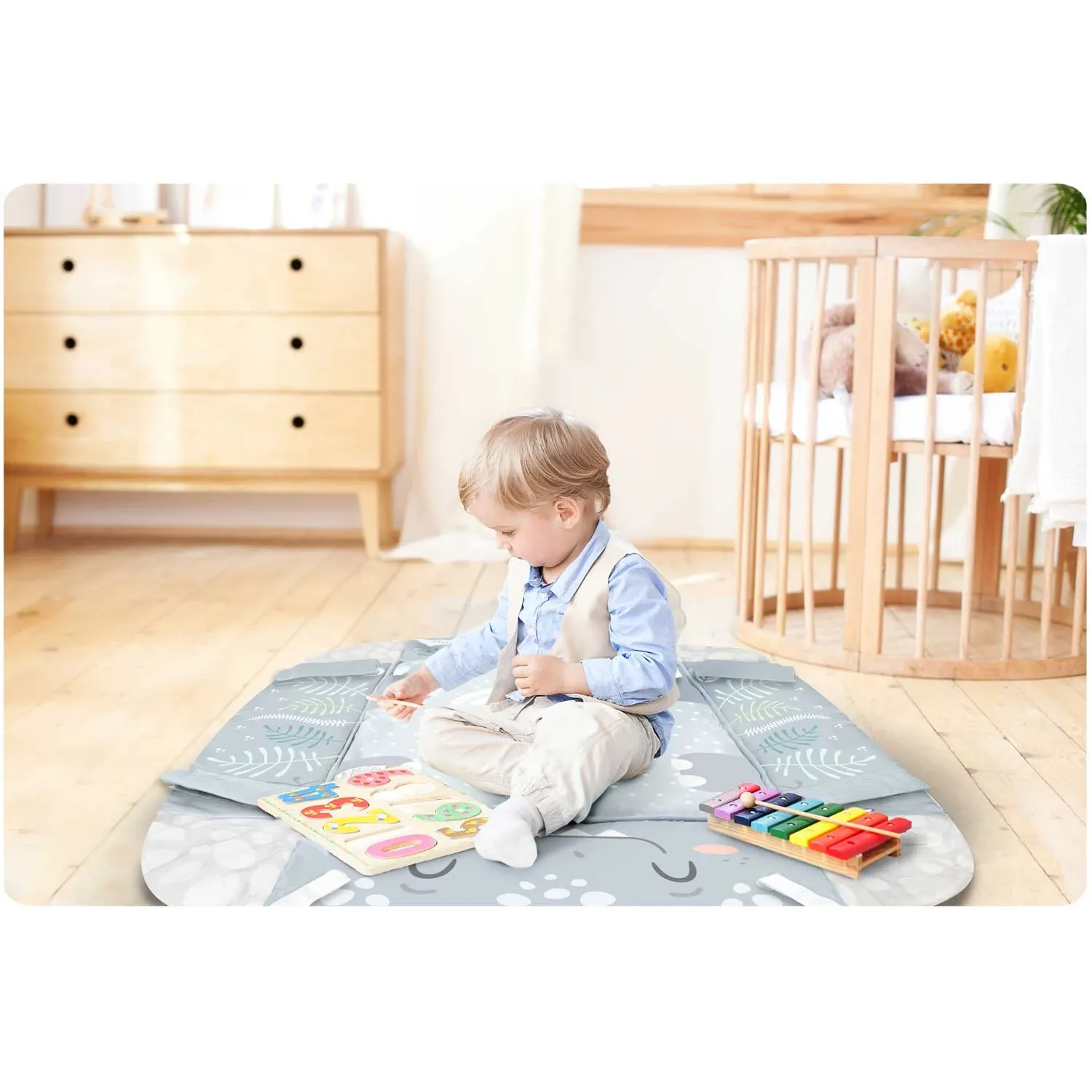 Interaktyvus edukacinis kilimėlis Nessi Ricokids 110 x 100 cm - nuotrauka 1