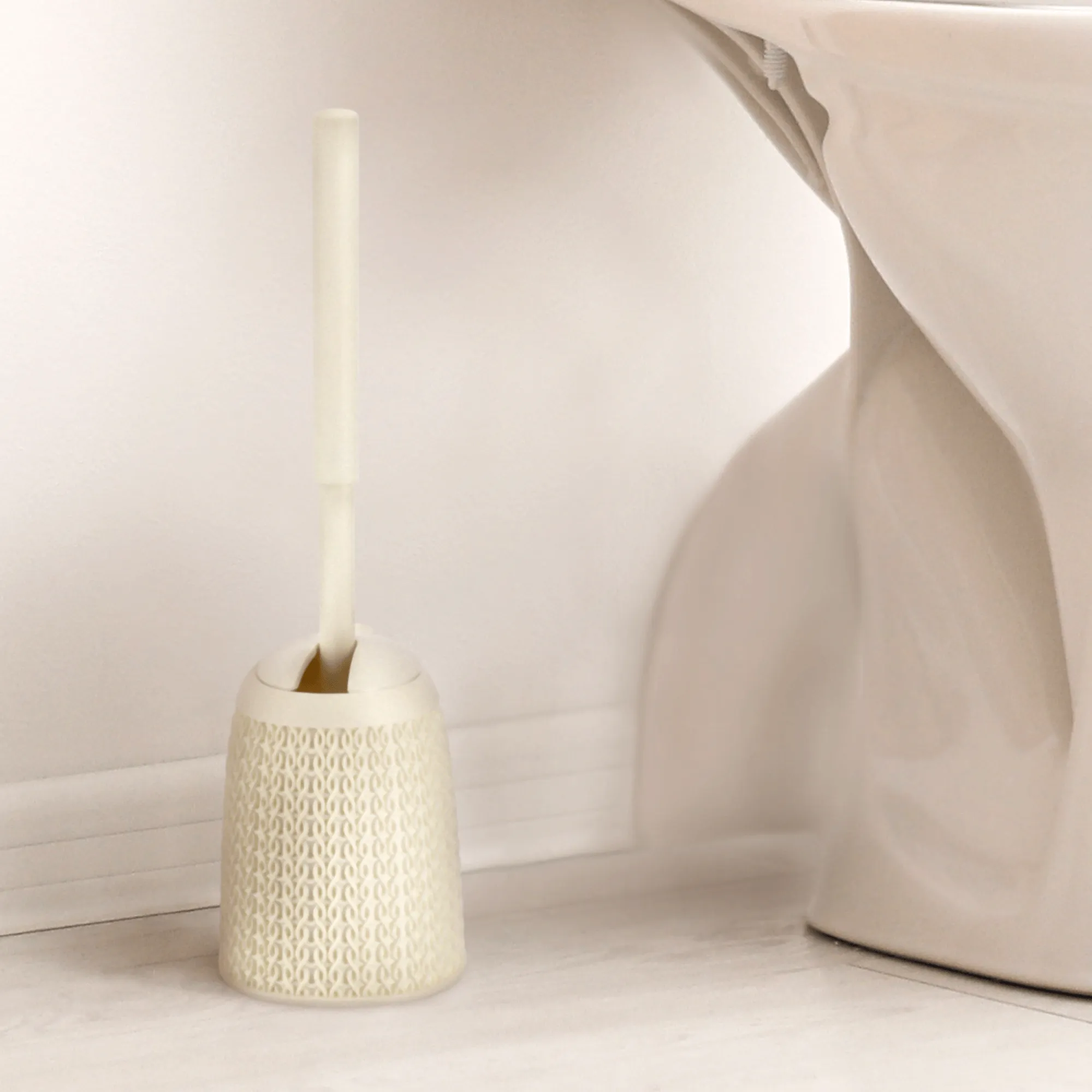 Curver megztas tualetinis šepetys su indu