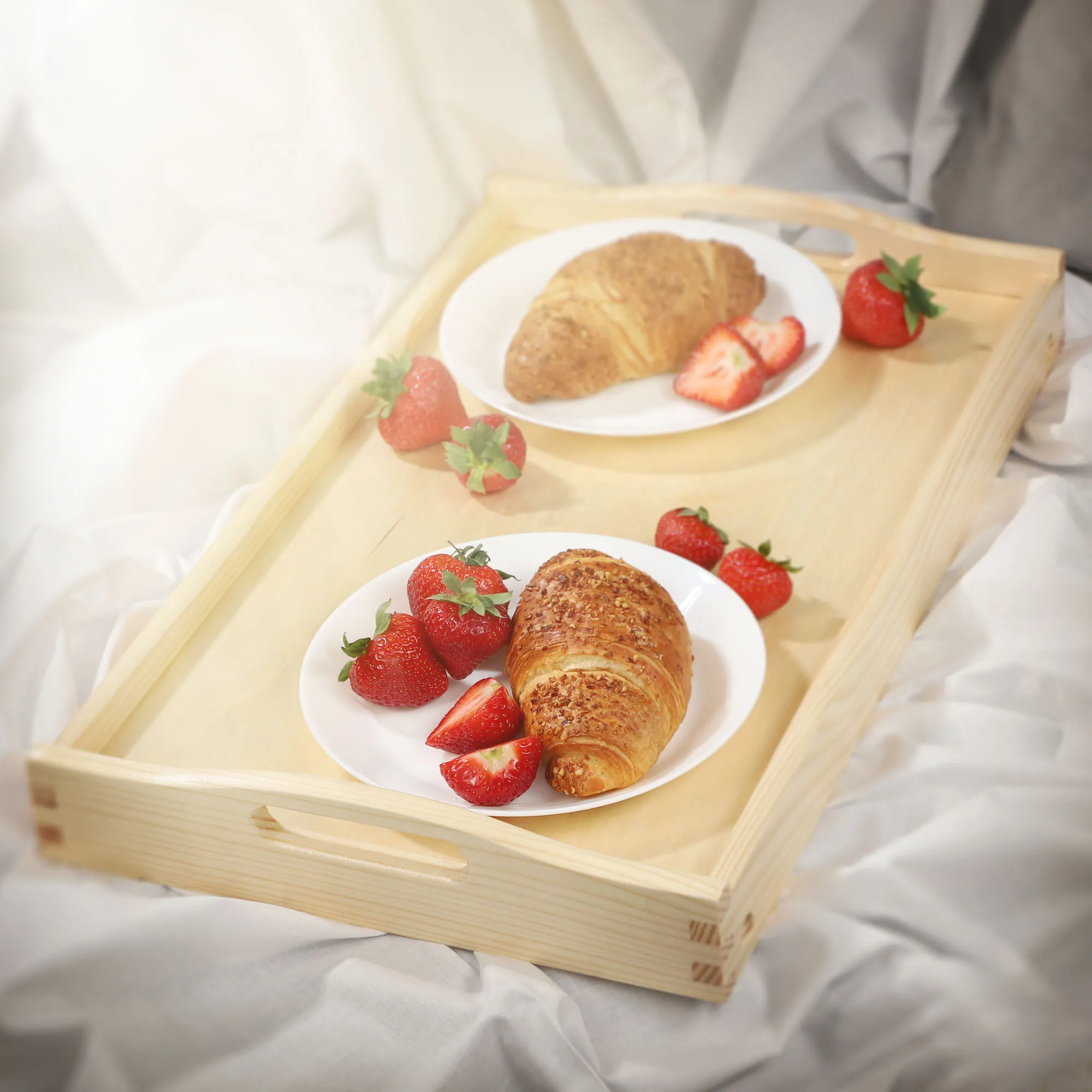 „Solia“ pusryčių stalas, nešiojamam kompiuteriui, 50 cm, bespalvis