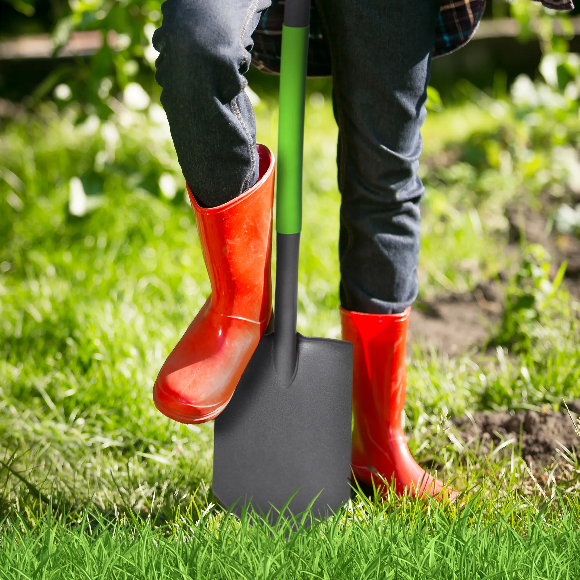 Aalen sodo kastuvas su metaliniu kotu