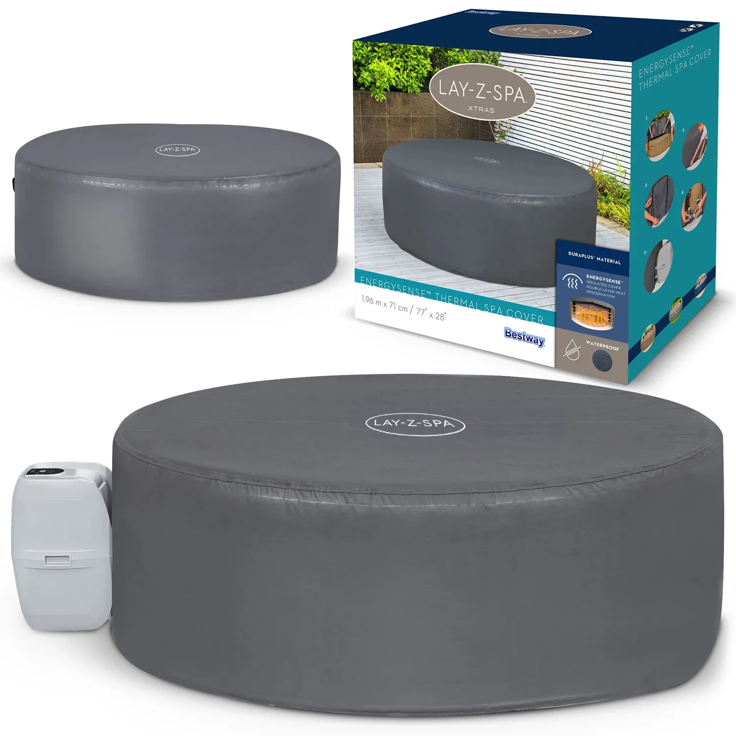 Terminis SPA uždangalas 196 x 71 cm Bestway 60318 - nuotrauka 1