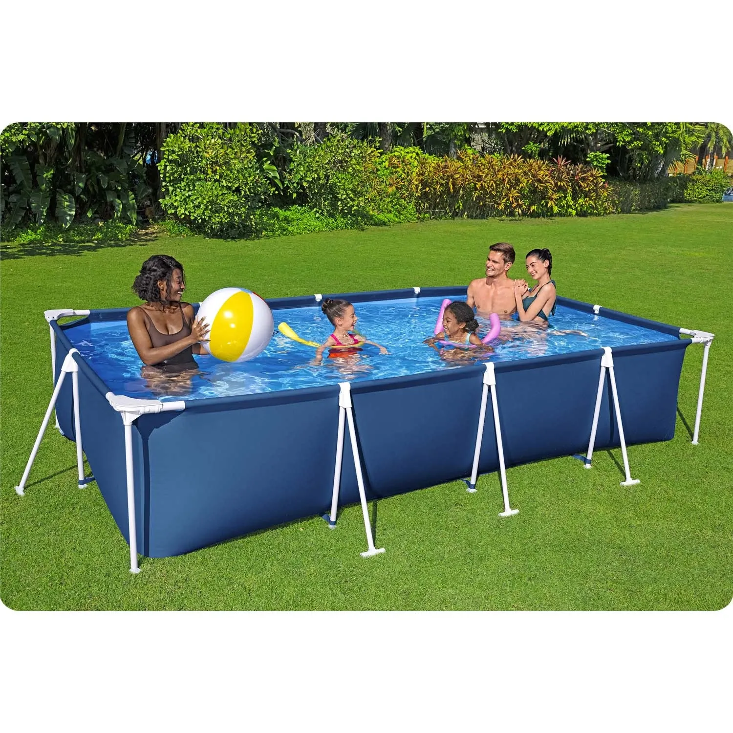 Karkasinis sodo baseinas 400 x 211 x 81 cm 15 viename Bestway 56405N - nuotrauka 1