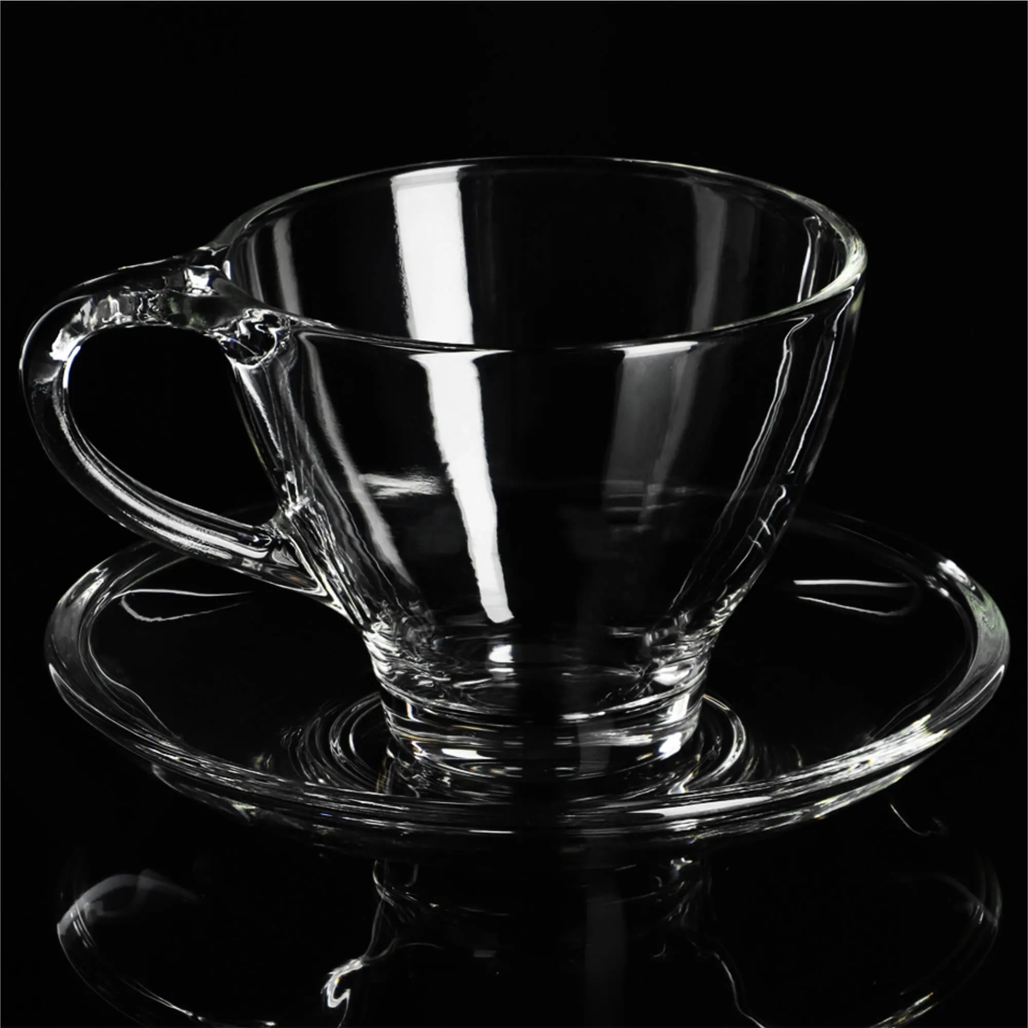 Zinal arbatos puodeliai su lėkštute, 200 ml, 6 vnt.