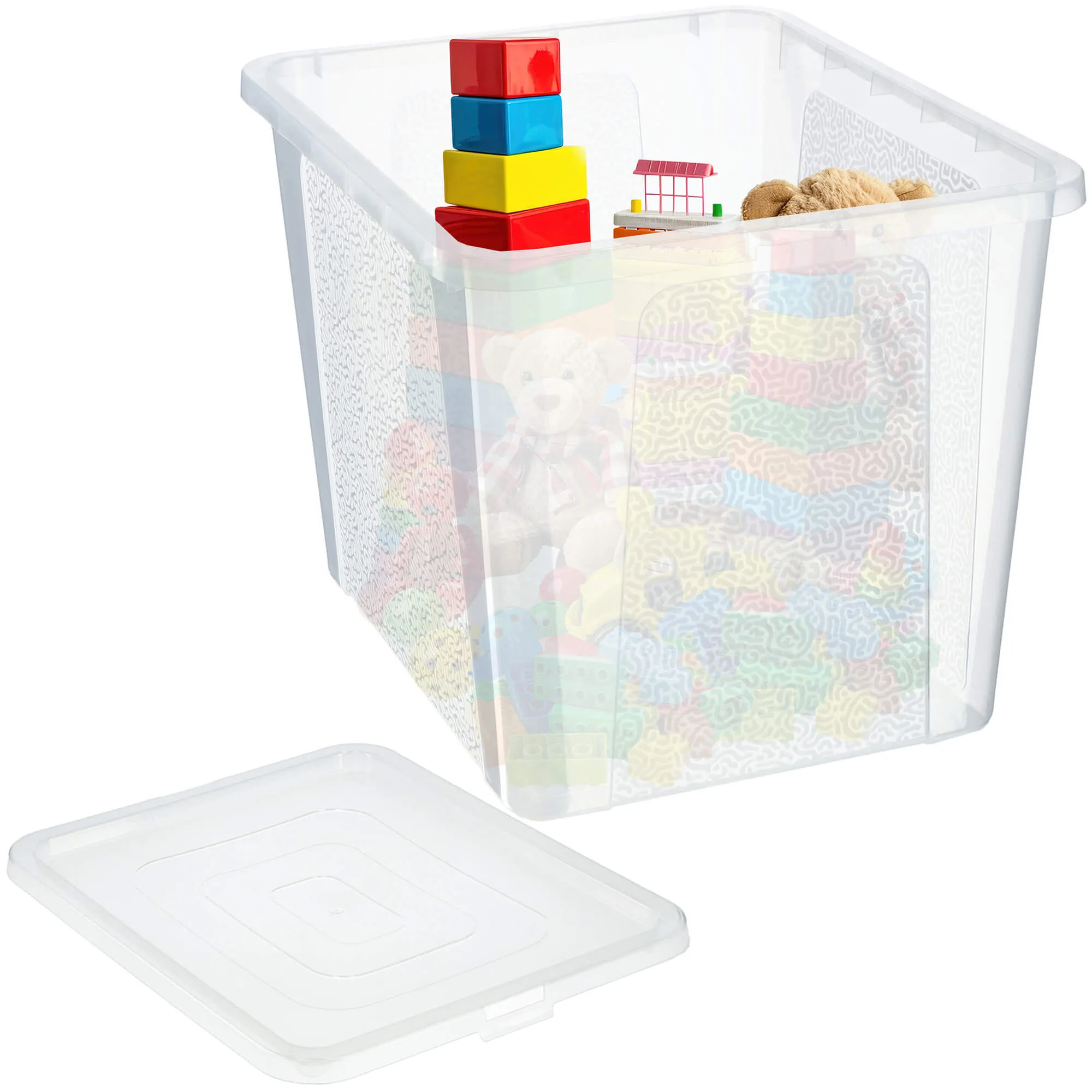 Dozza 30 litrų laikymo konteineris su dangčiu, bespalvis