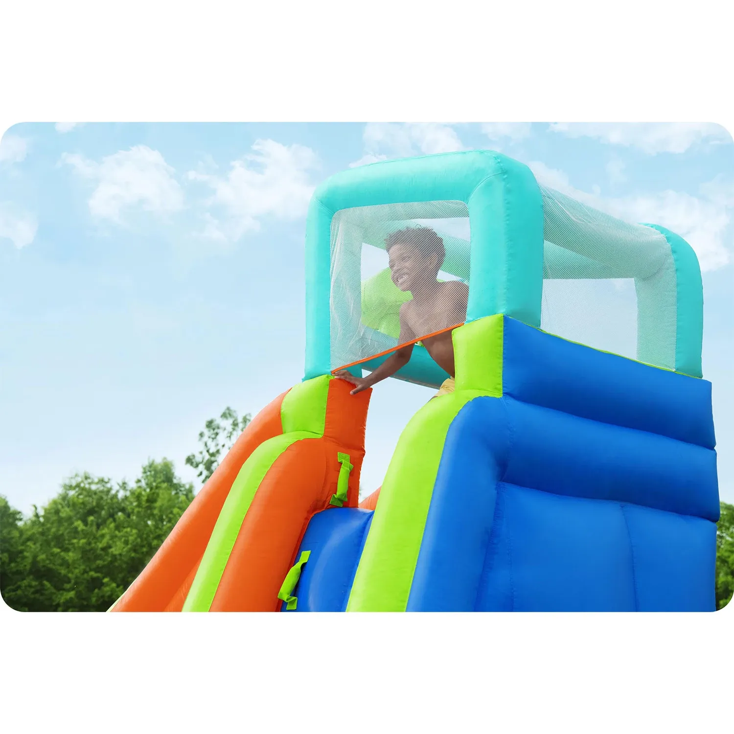 Pripučiama žaidimų aikštelė „Mega Park“, 365 x 320 x 270 cm, „Bestway 53408“ - nuotrauka 1