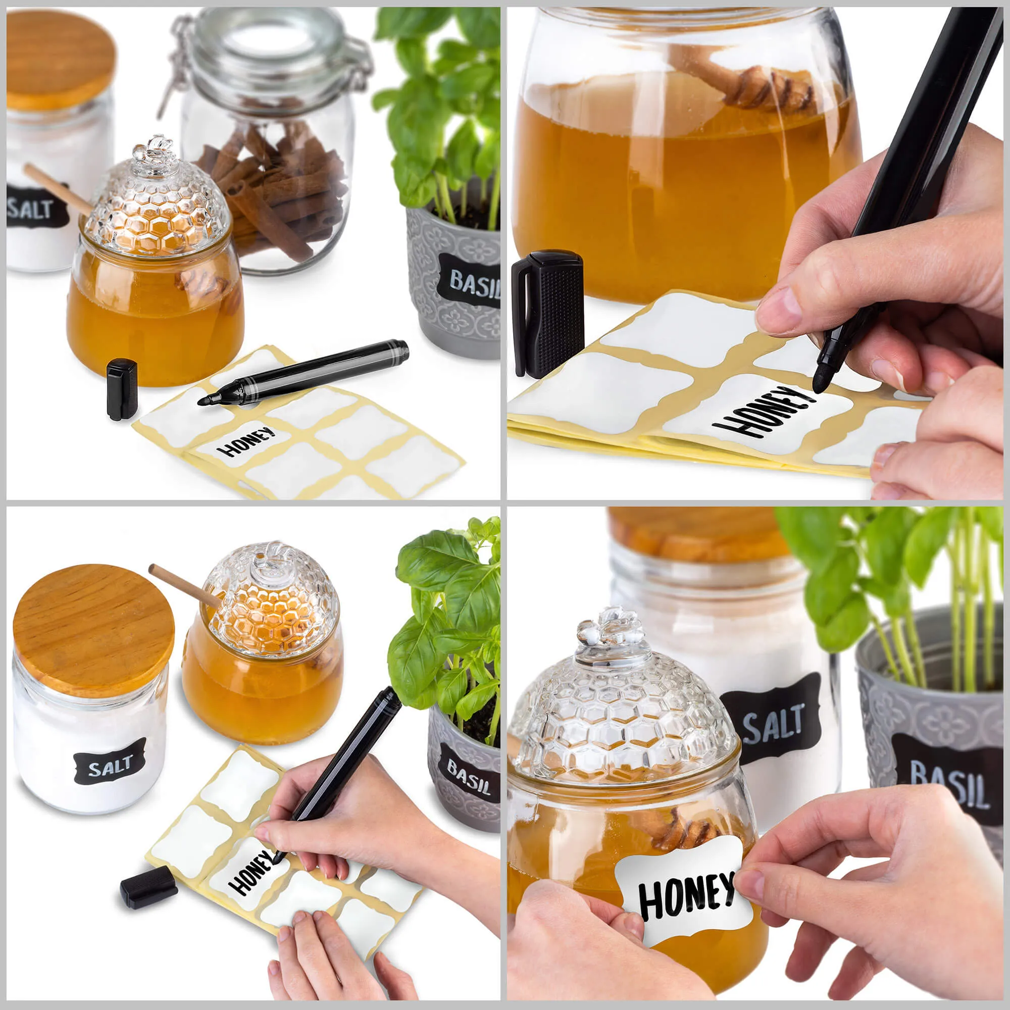 Carro juodos kreidos žymeklis uogienei