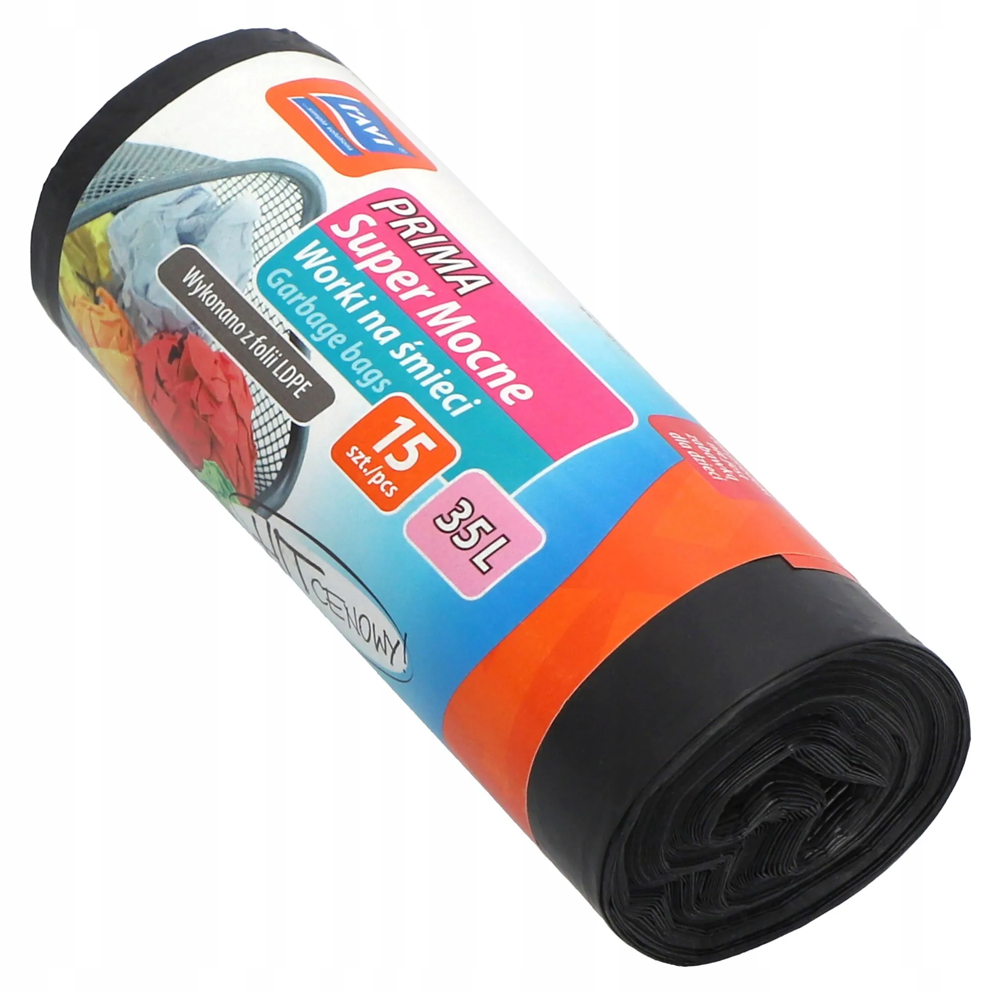 „Ravi Prima“ itin tvirti šiukšlių maišai, 35 l, 15 vnt.