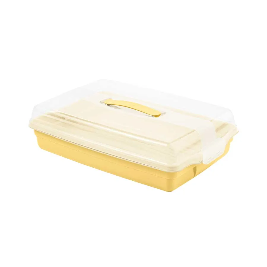 „Curver Chef&Home“ stačiakampė torto forma, 29,5 x 45 cm, geltona