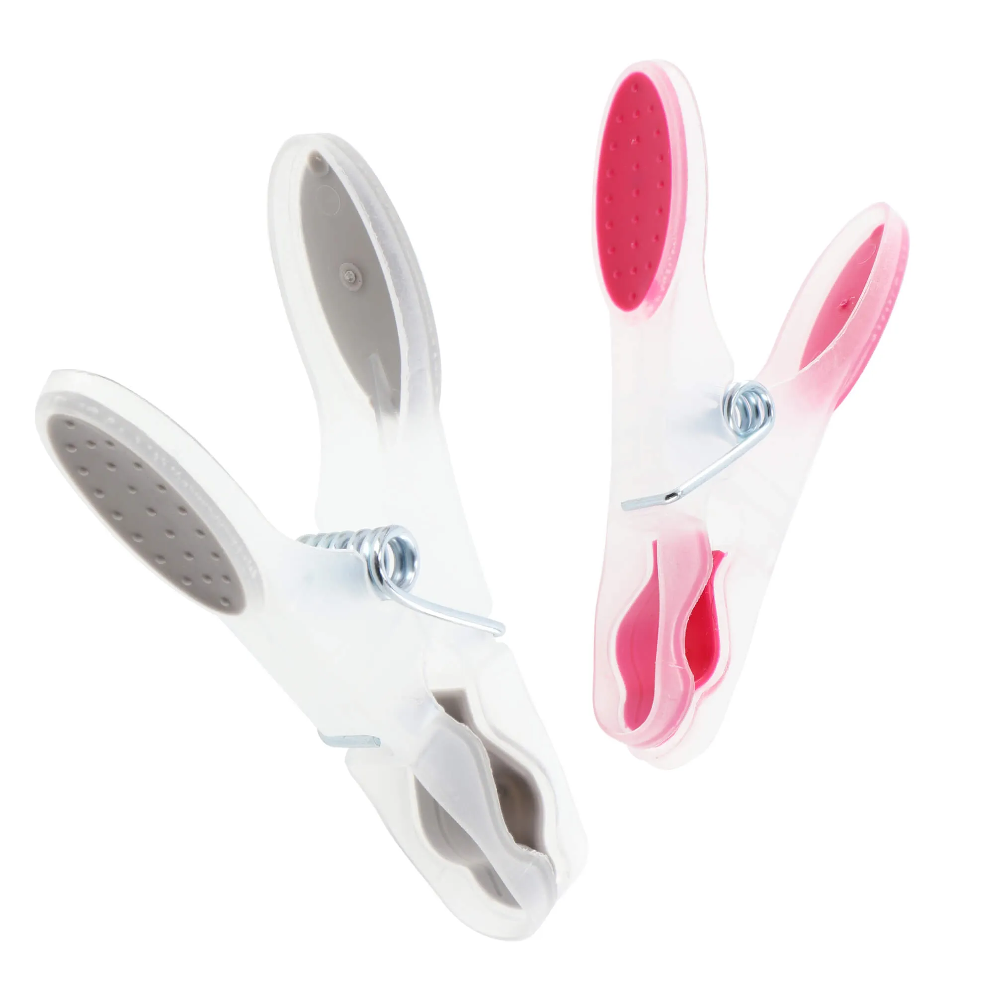 „Luant“ plastikiniai skalbinių segtukai, pilki ir rožiniai, 12 vnt.