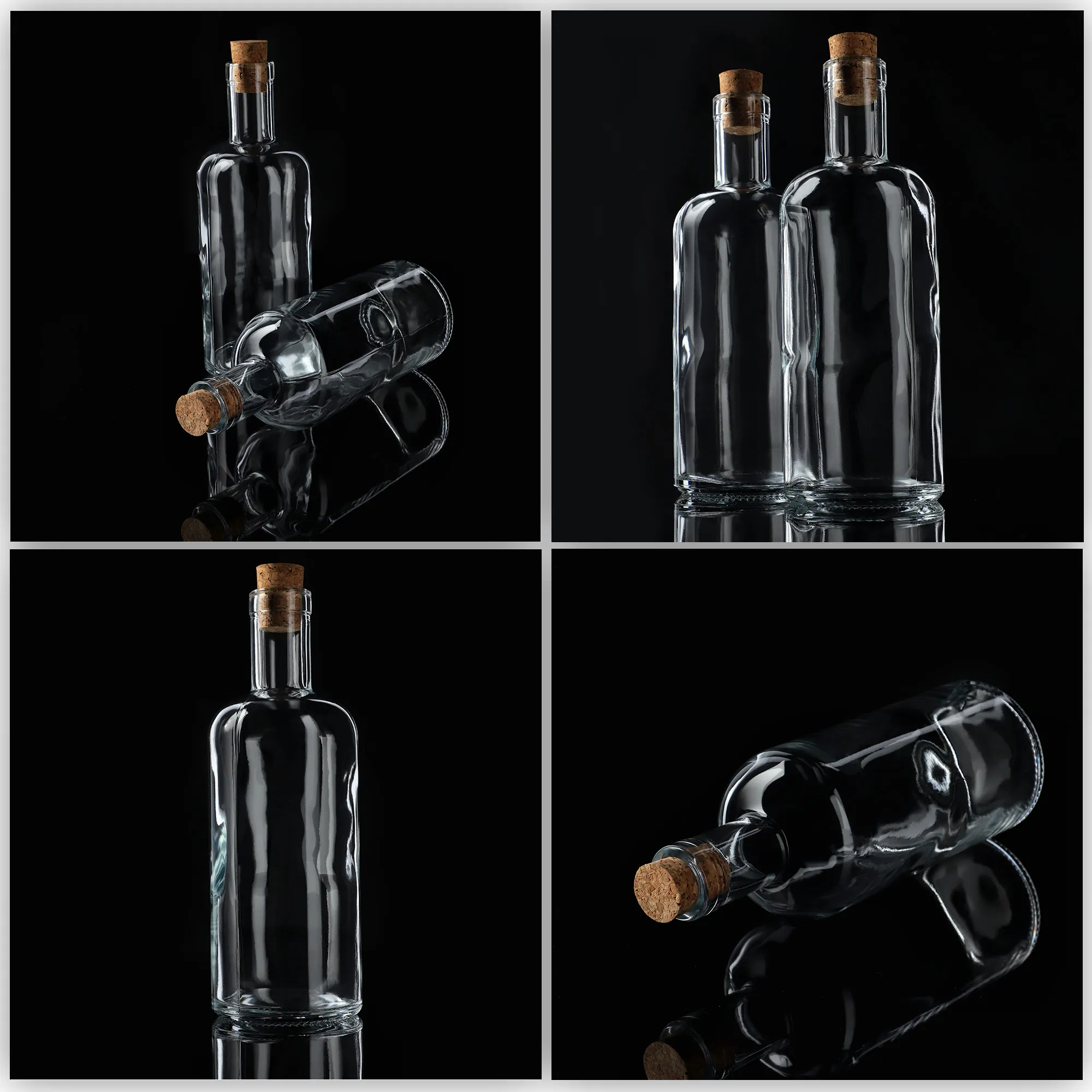 Butelis su kamščiu 700 ml, 6 vnt.