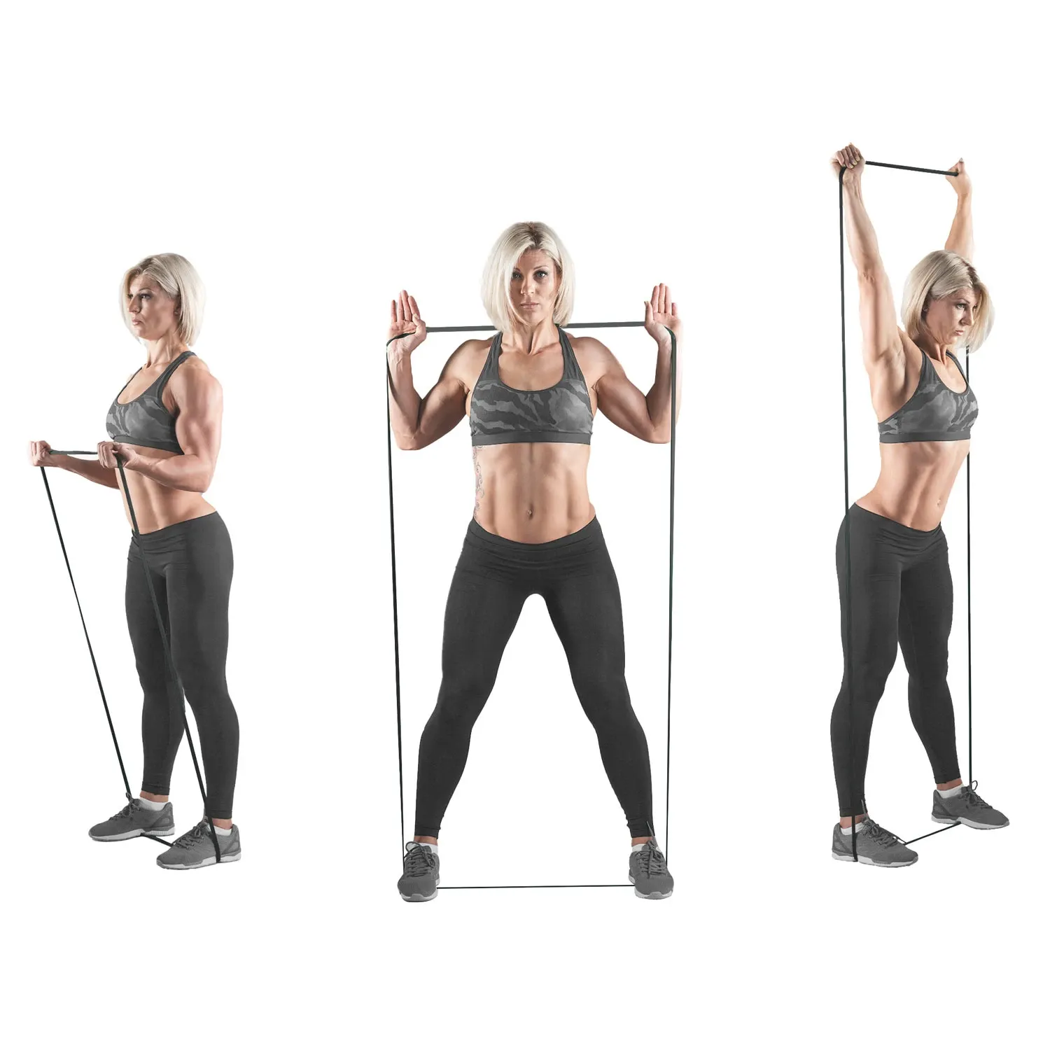 NS-960 Neo-Sport mankštos pasipriešinimo juosta, juoda - nuotrauka 1