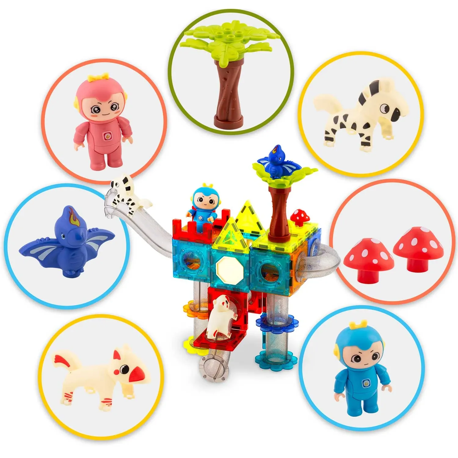 Ricokids RK-757 magnetiniai kaladėlės „Dinozaurų rojus“ - nuotrauka 1