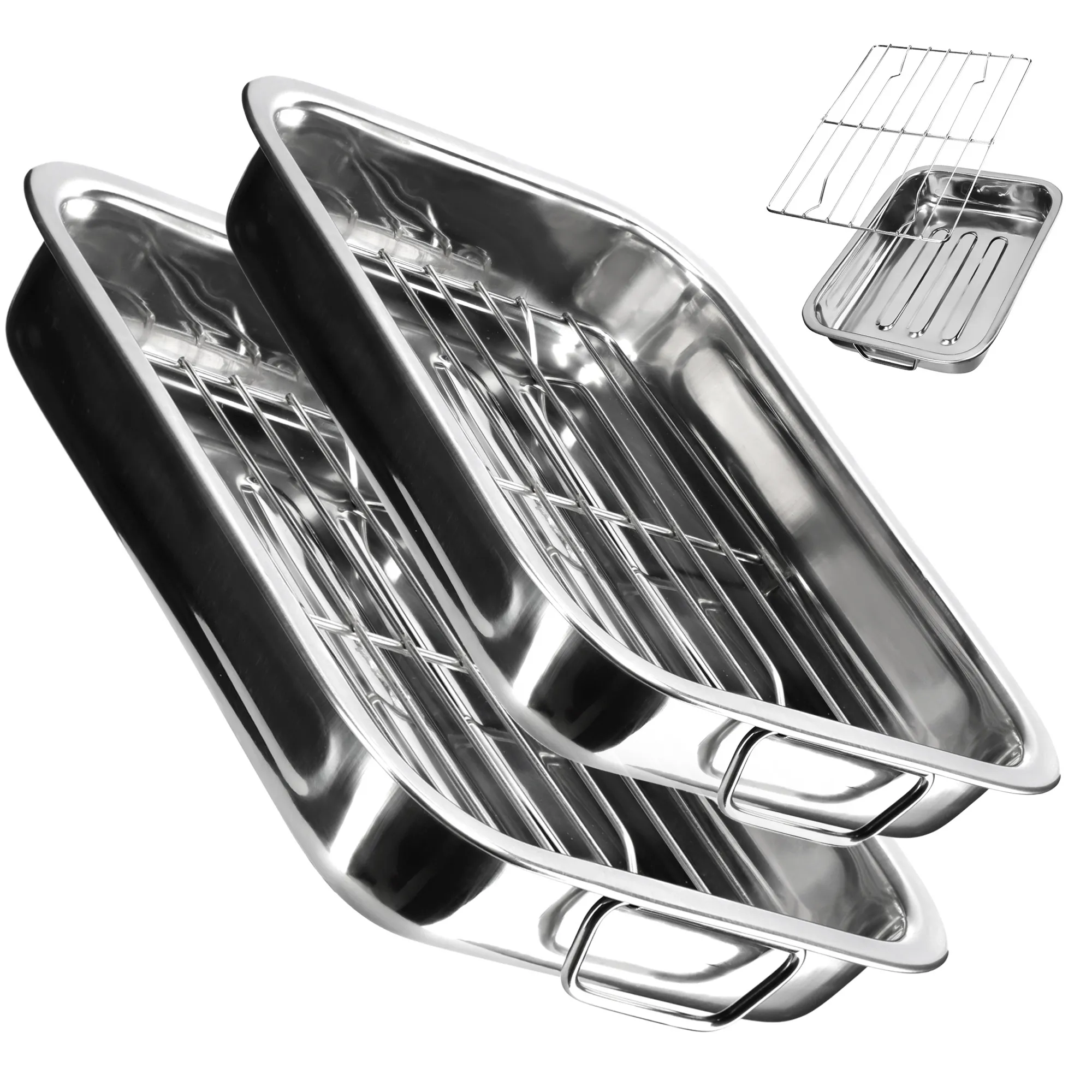 Kepimo formos su grotelėmis 30 + 35 cm, sidabrinės