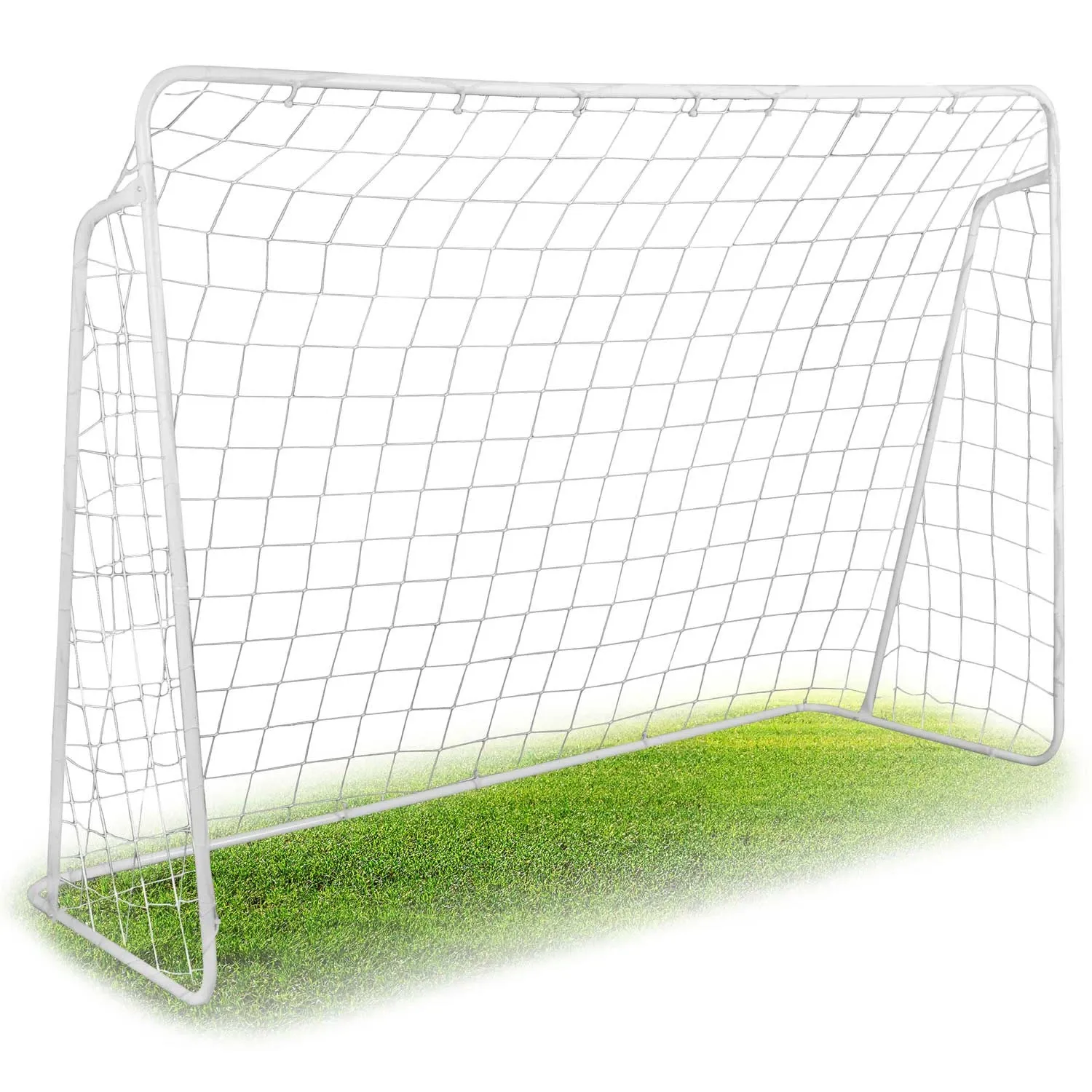 Futbolo vartai 245 x 155 x 80 cm + taikinio kilimėlis - nuotrauka 1