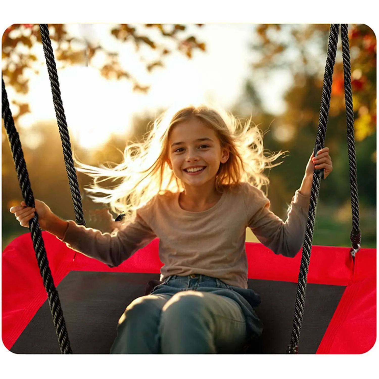 „Neo-Sport Swingo“ stačiakampės „Crown Nest“ sūpynės, 110 x 70 cm - nuotrauka 1