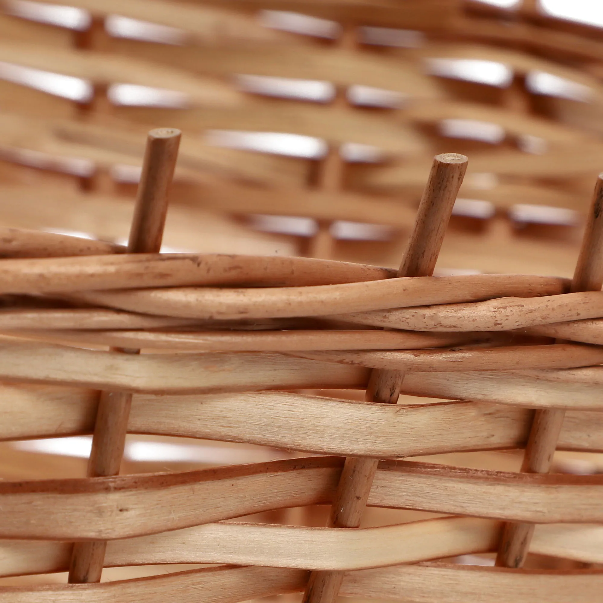 Natūralaus vytelių dovanų krepšelis „Mede“, vidutinio dydžio