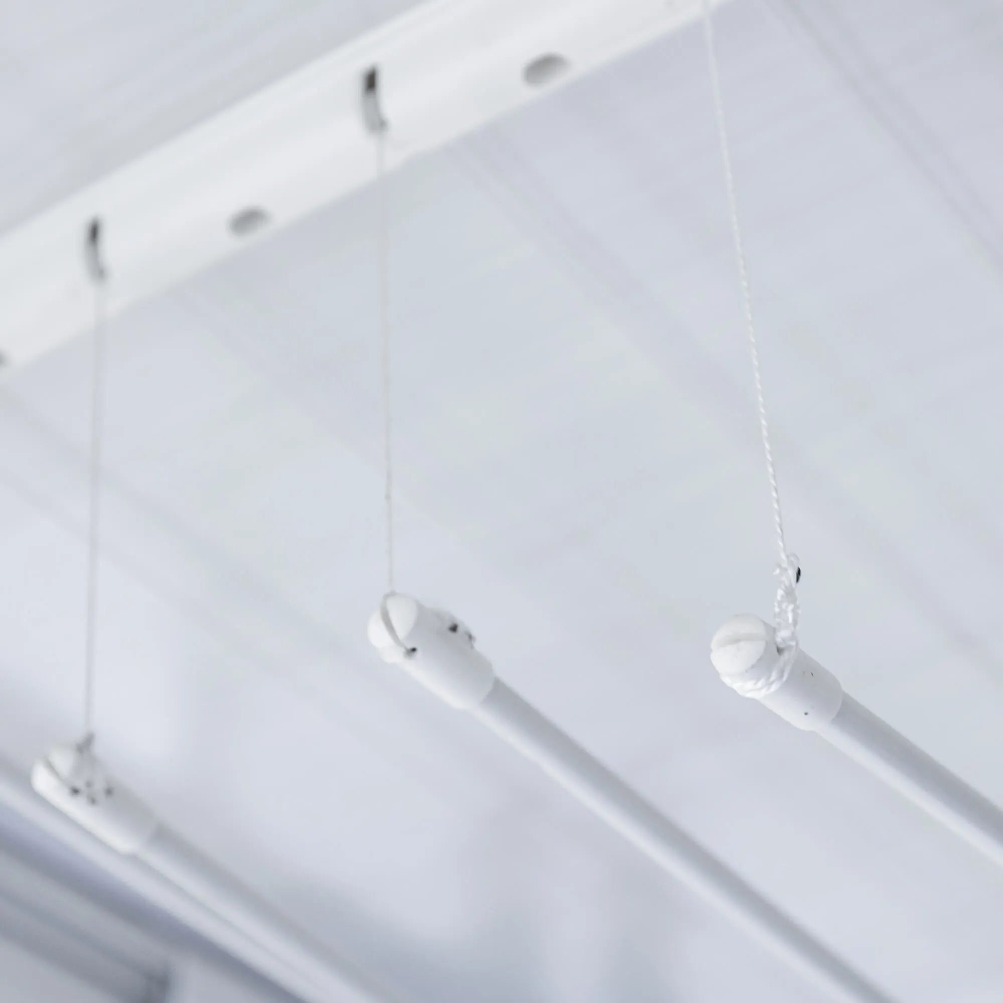 Resiga lubinė drabužių džiovyklė, 5 strypai, 140 cm, balta