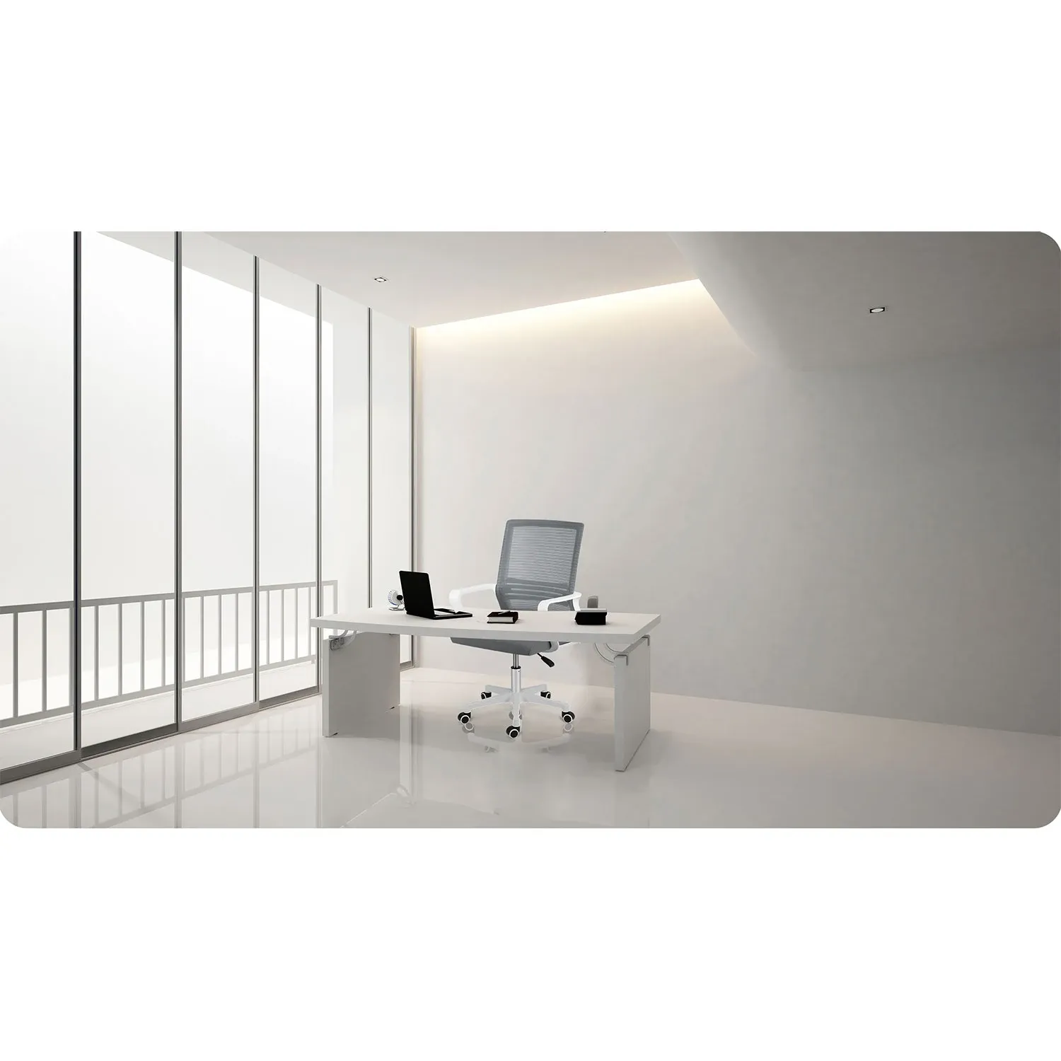 Sofotel Corta mikro tinklelio biuro kėdė, tamsiai pilka - nuotrauka 1