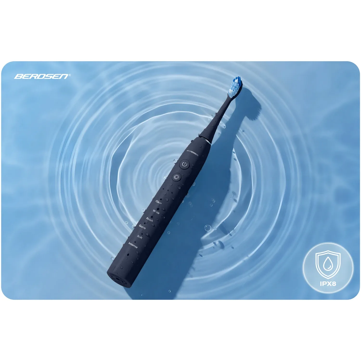 Berdsen Galaxy Sonic dantų šepetėlis tamsiai mėlynas - nuotrauka 1