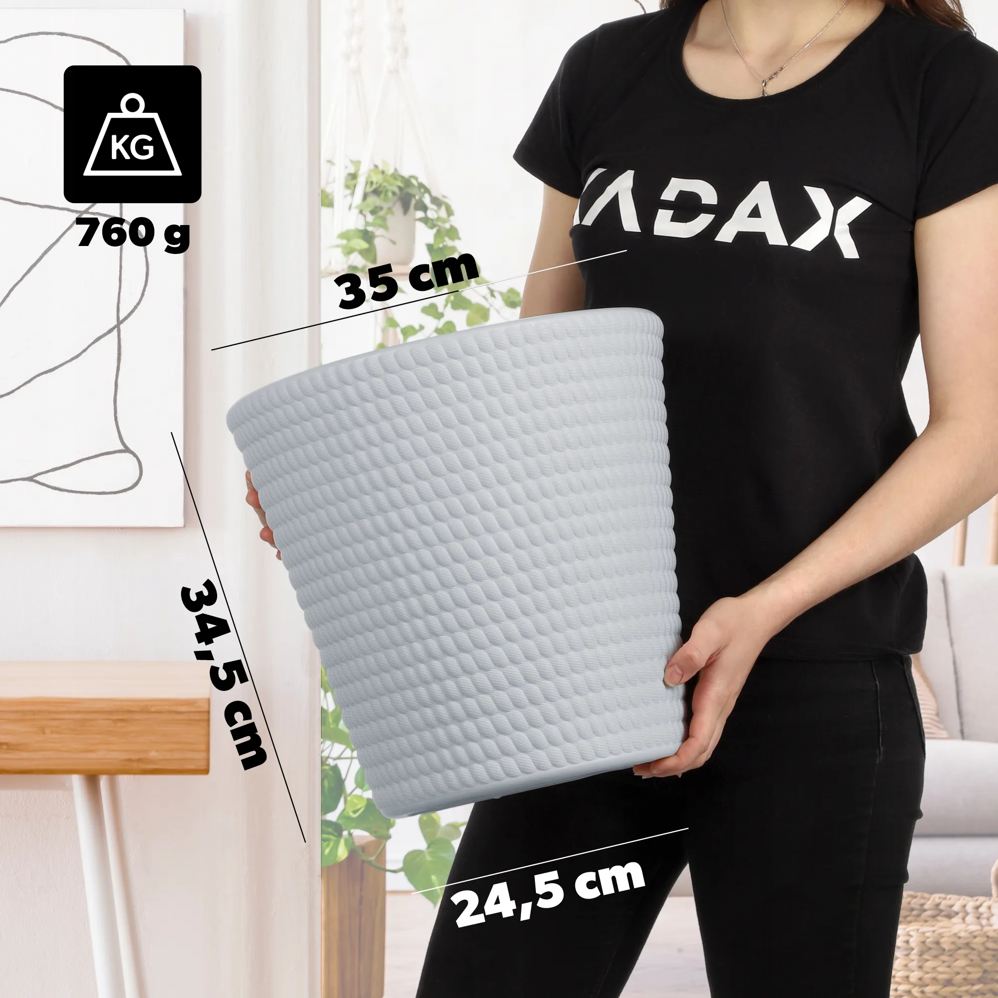 Muro gėlių vazonas 35 cm