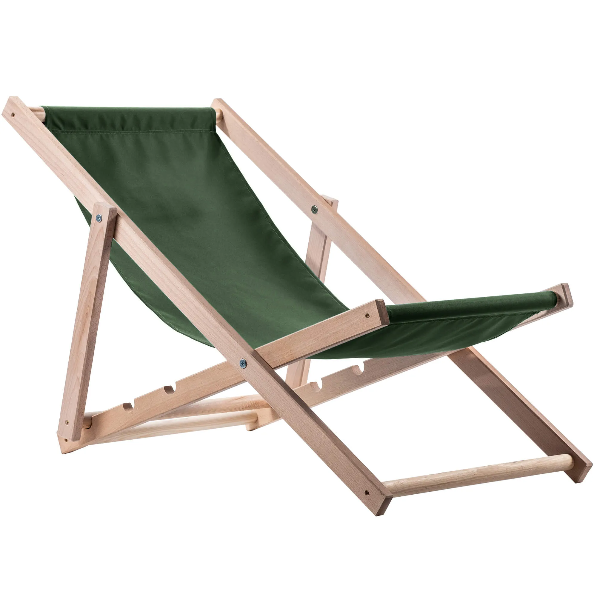 „Tulon“ medinis gultas, 80 x 63 cm, butelio žalios spalvos