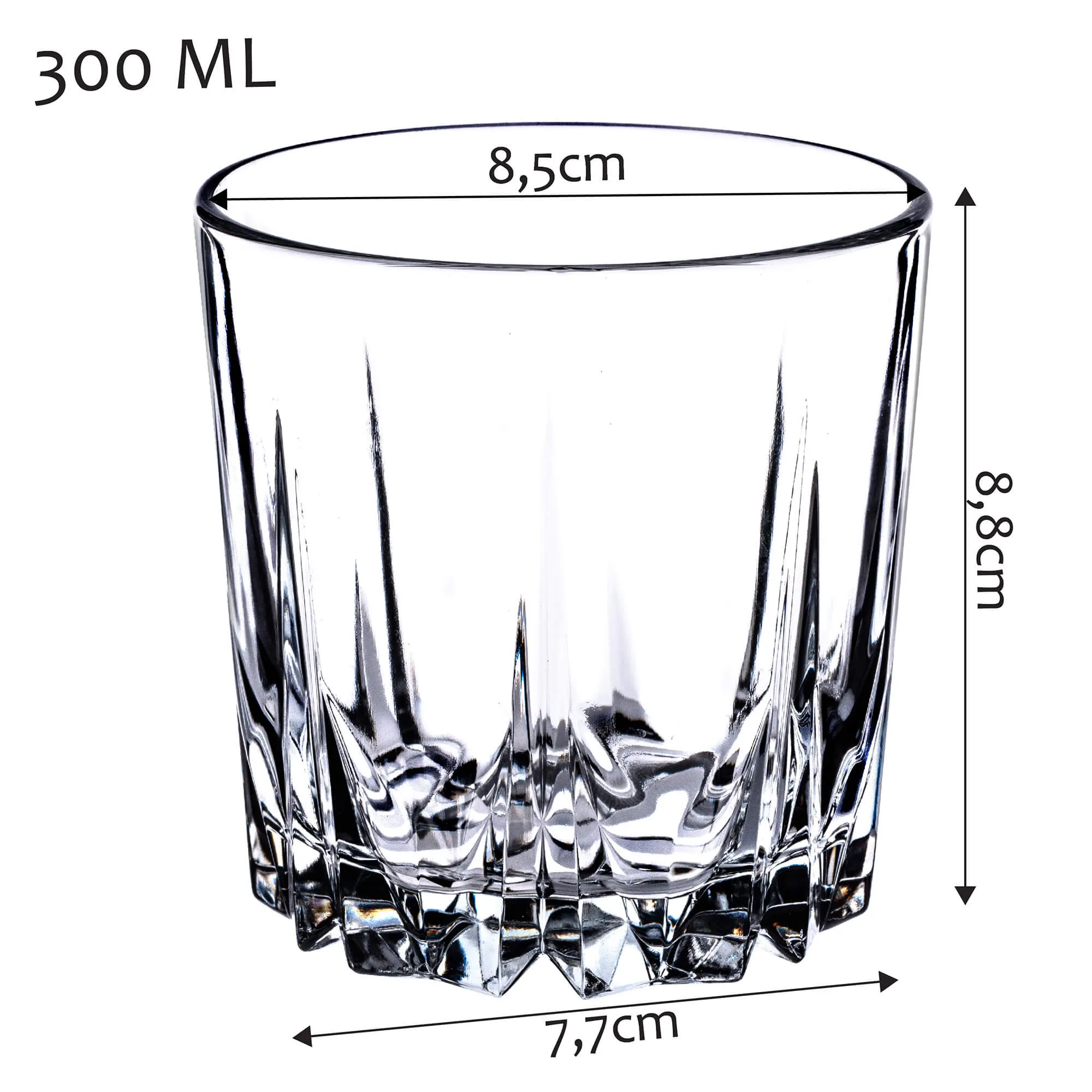 „Monza“ gėrimų stiklinės, 300 ml, 6 vnt.