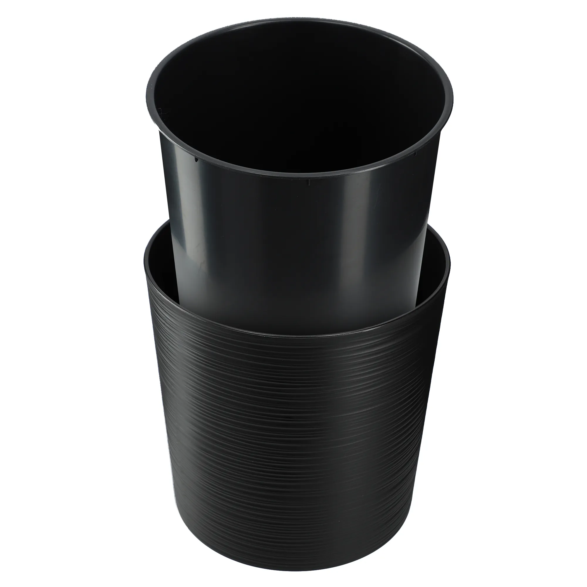 Mosela gėlių vazonas 19 cm juodas