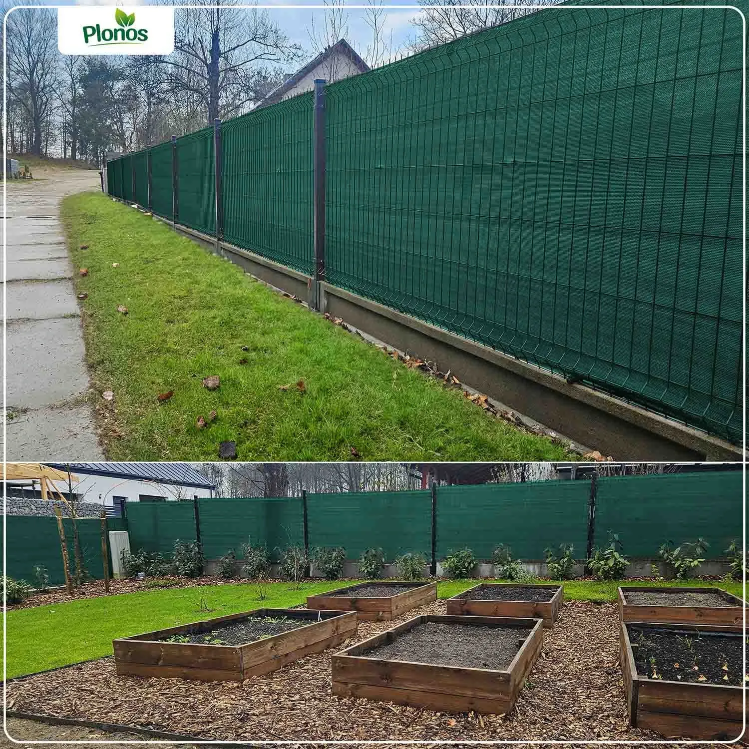 Tinklelis nuo šešėlių 1,5 x 25 m, 110 g/m2 + 50 spaustukų, žalias - nuotrauka 1