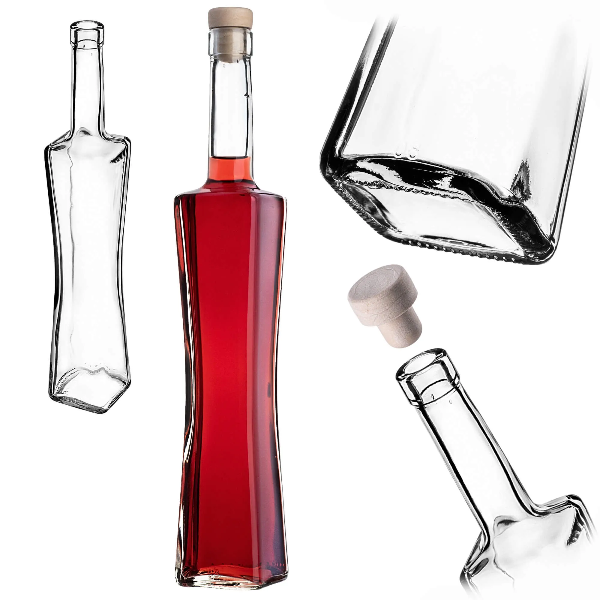 Quadra butelis 500 ml su sintetiniu kamščiu 1 vnt.