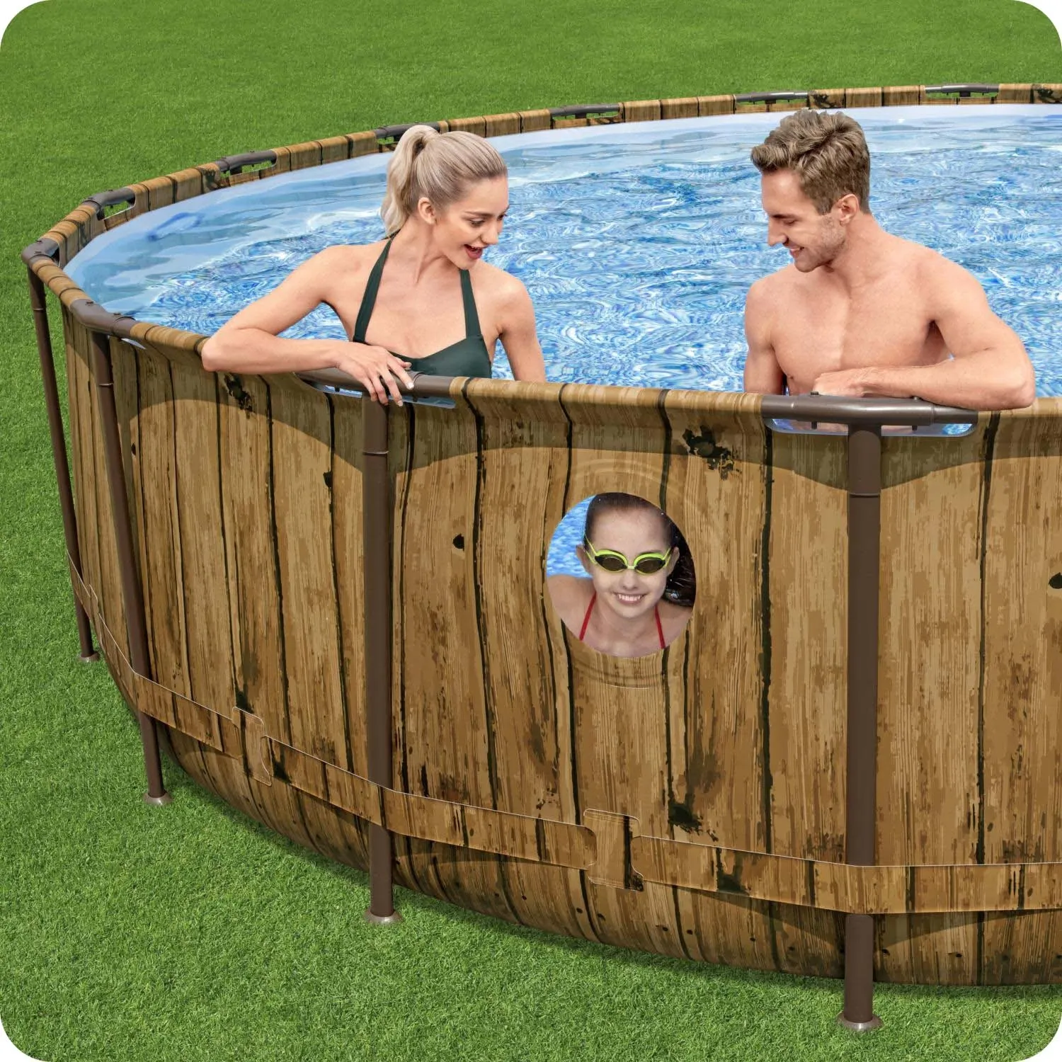 Karkasinis sodo baseinas 549 x 122 cm 12 viename „Bestway 56977N“ - nuotrauka 1