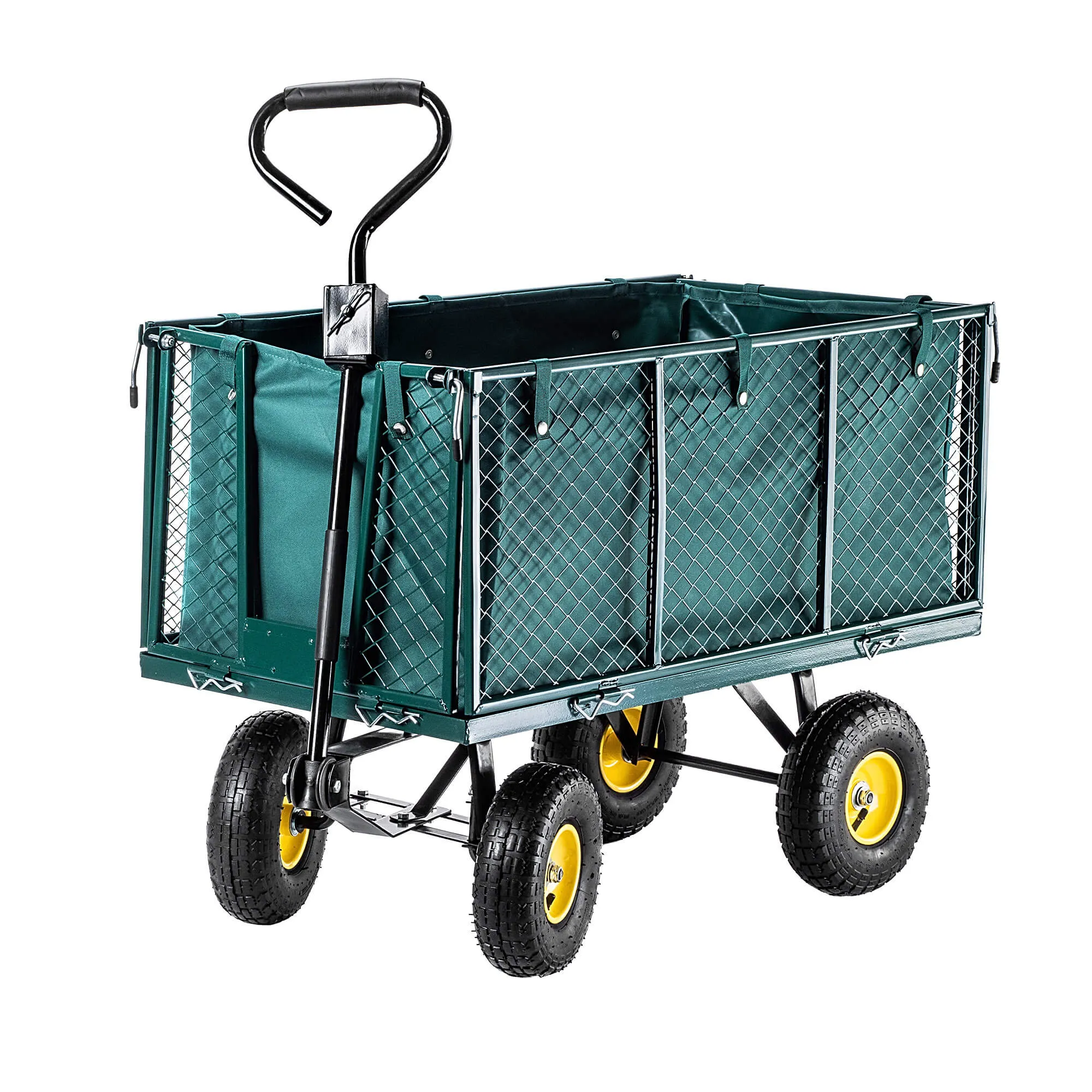 Bodo sodo transportavimo vežimėlis 450 kg, žalias