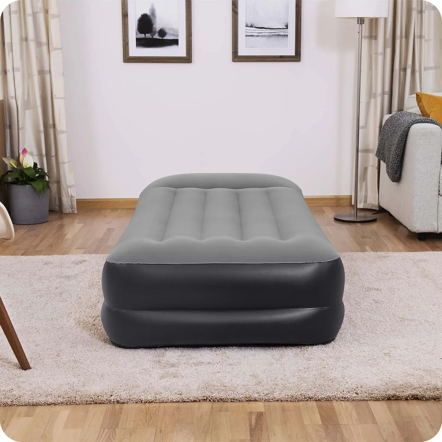 Pripučiamas čiužinys 191x97x46 cm su įmontuotu elektriniu siurbliu Bestway 67401 - nuotrauka 1