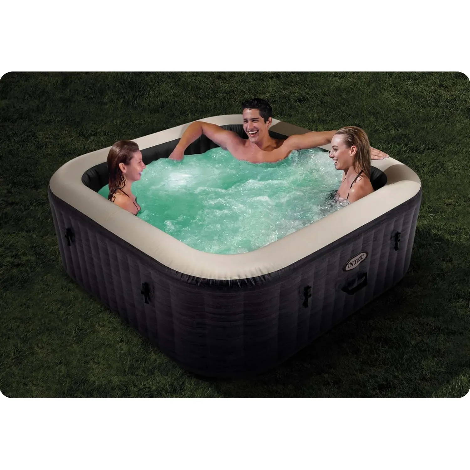 Pripučiama SPA su hidromasažu 6 asmenims INTEX 28452 Hydromassage 28452NP LED TAIKYMAS - nuotrauka 1