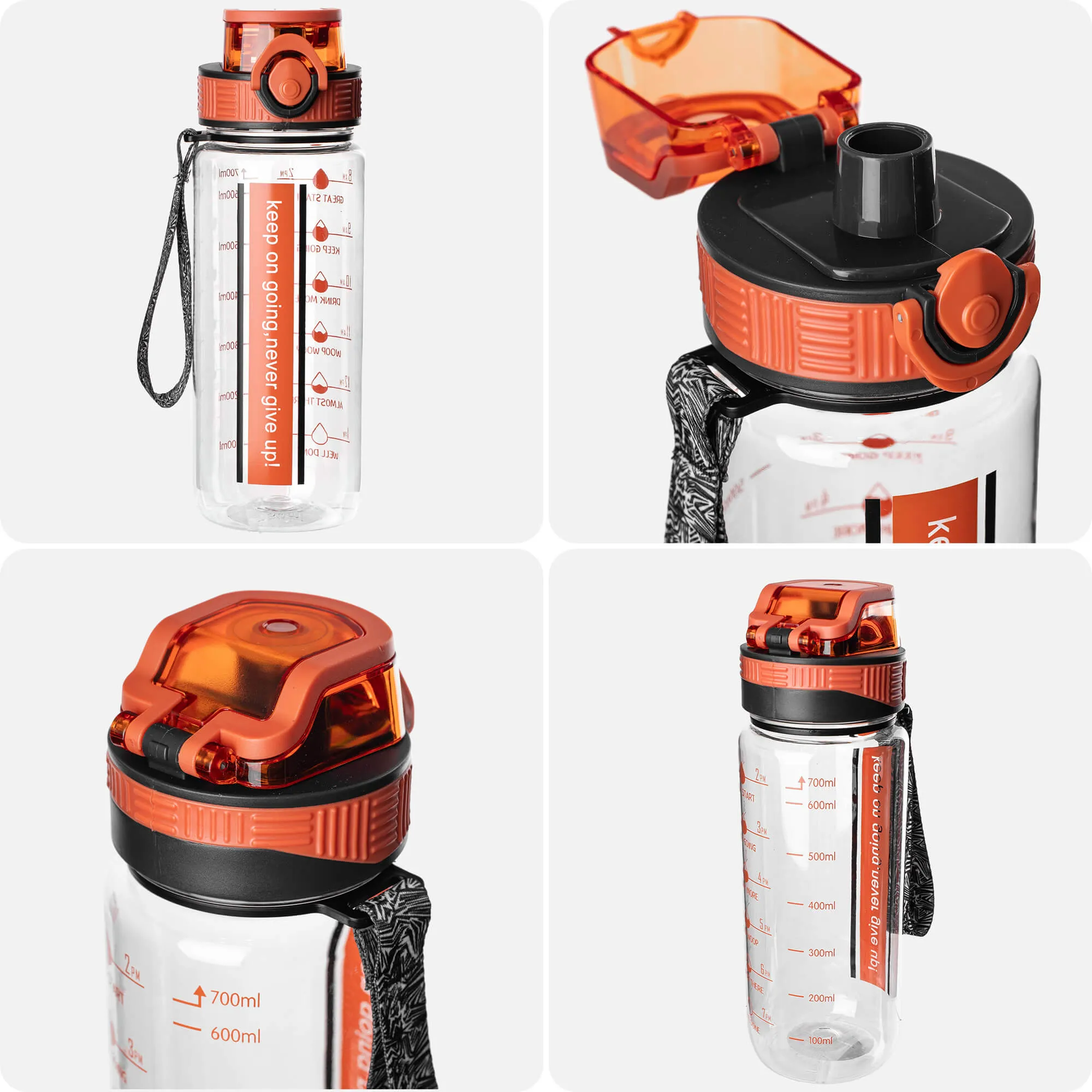 Alpo 750 ml tritano gertuvė, oranžinė