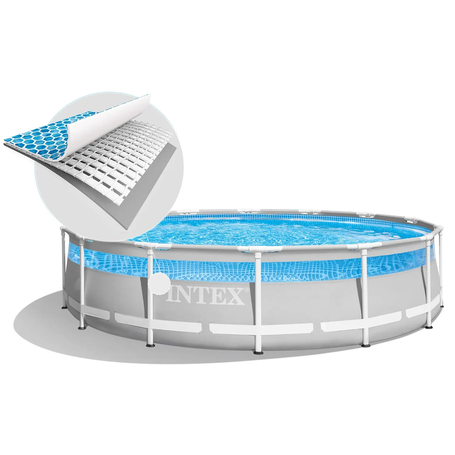 Karkasinis sodo baseinas 427 x 107 cm 12 viename INTEX 26722 - nuotrauka 1