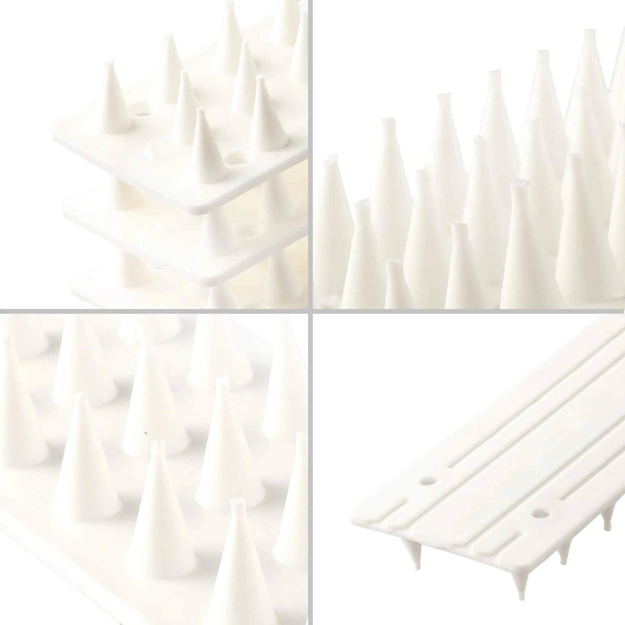 „Tosta“ plastikiniai spygliai nuo paukščių, 4,5 x 50 cm, balti, 1 vnt.