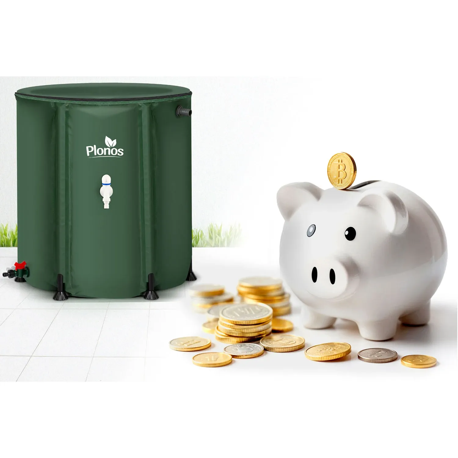 500 l lietaus vandens talpykla „Plonos PL-521“ - nuotrauka 1