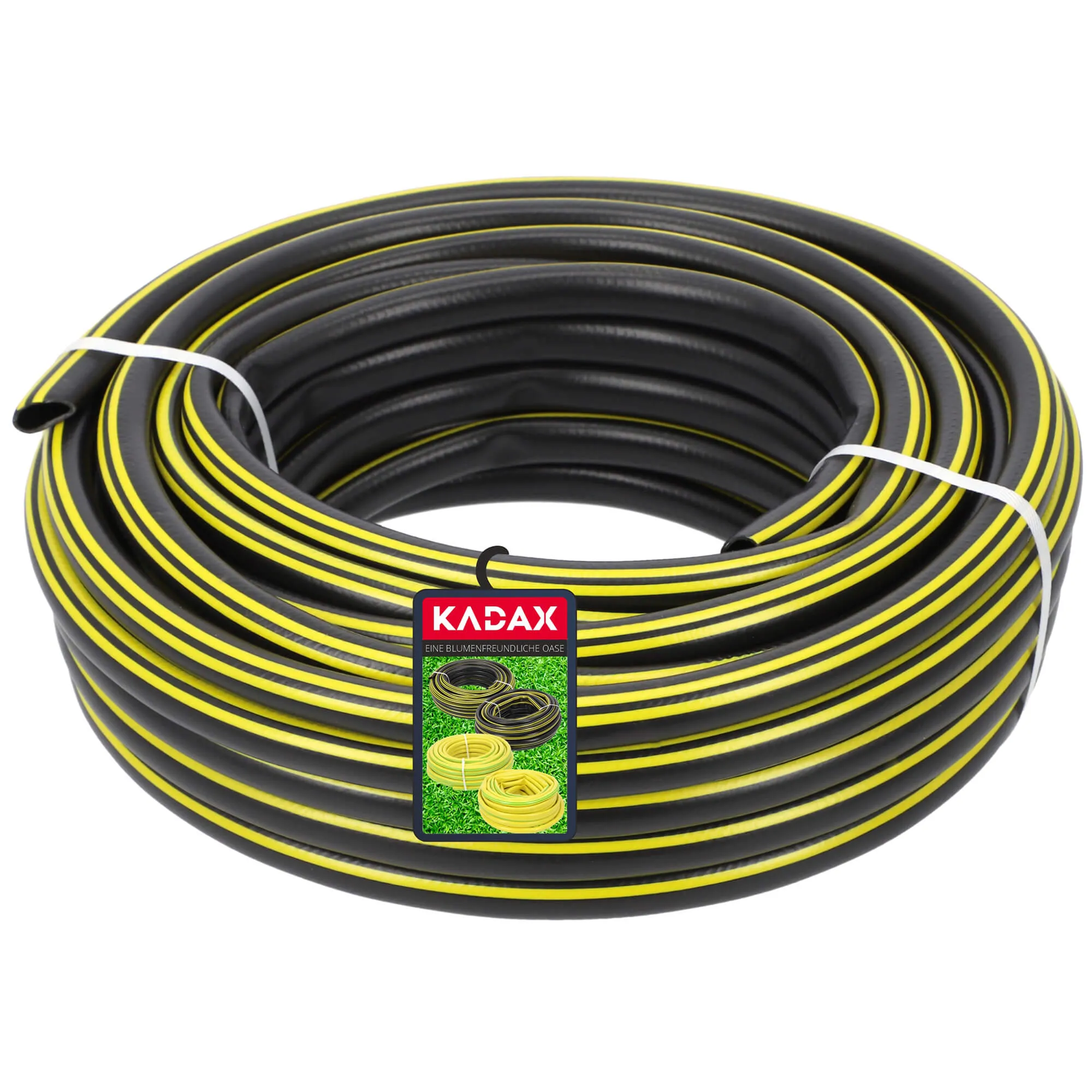 20 m 1/2 colio sodo žarna, juoda ir geltona