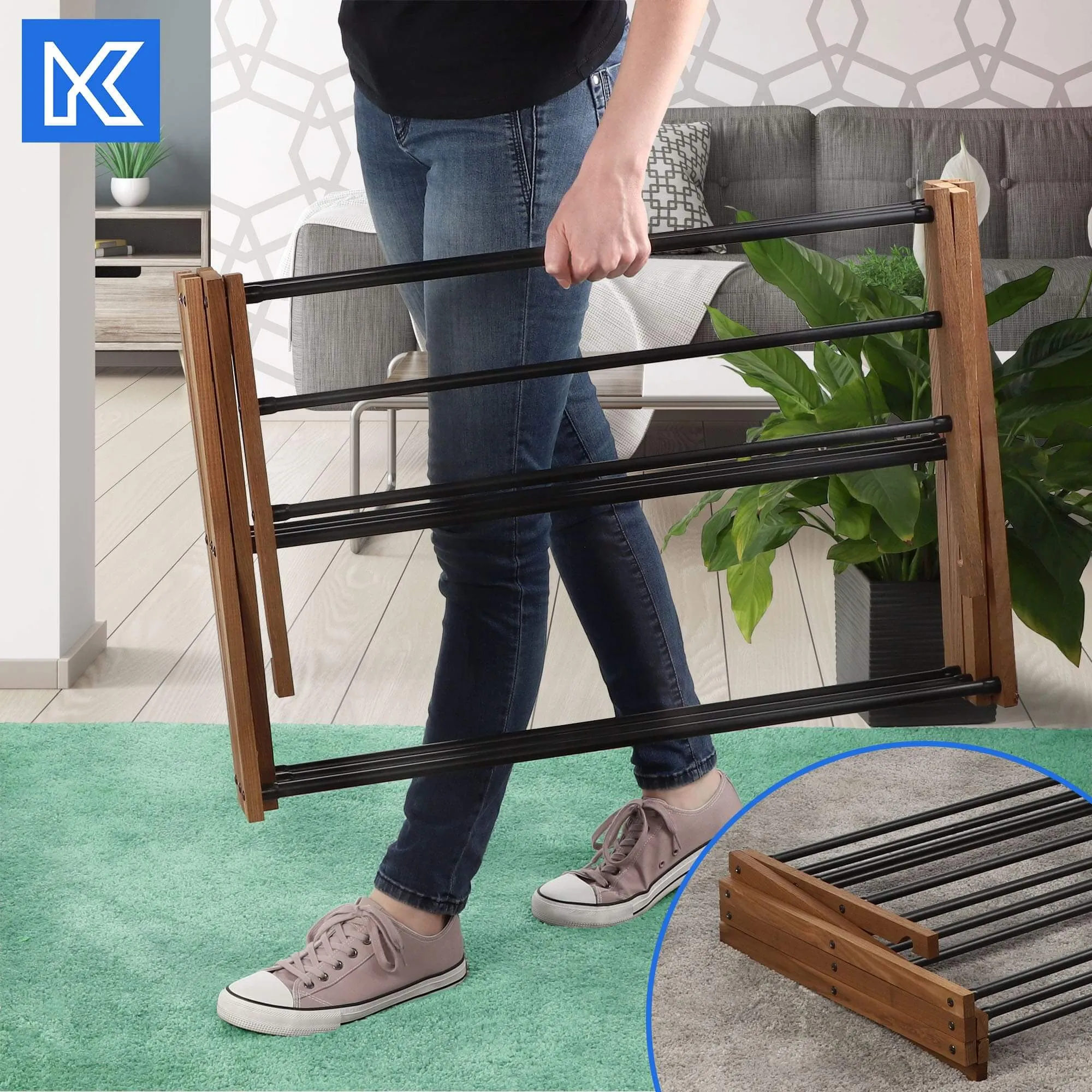 „Ferrara“ vonios kambario komplektas su rankšluosčių kabykla ir džiovykle