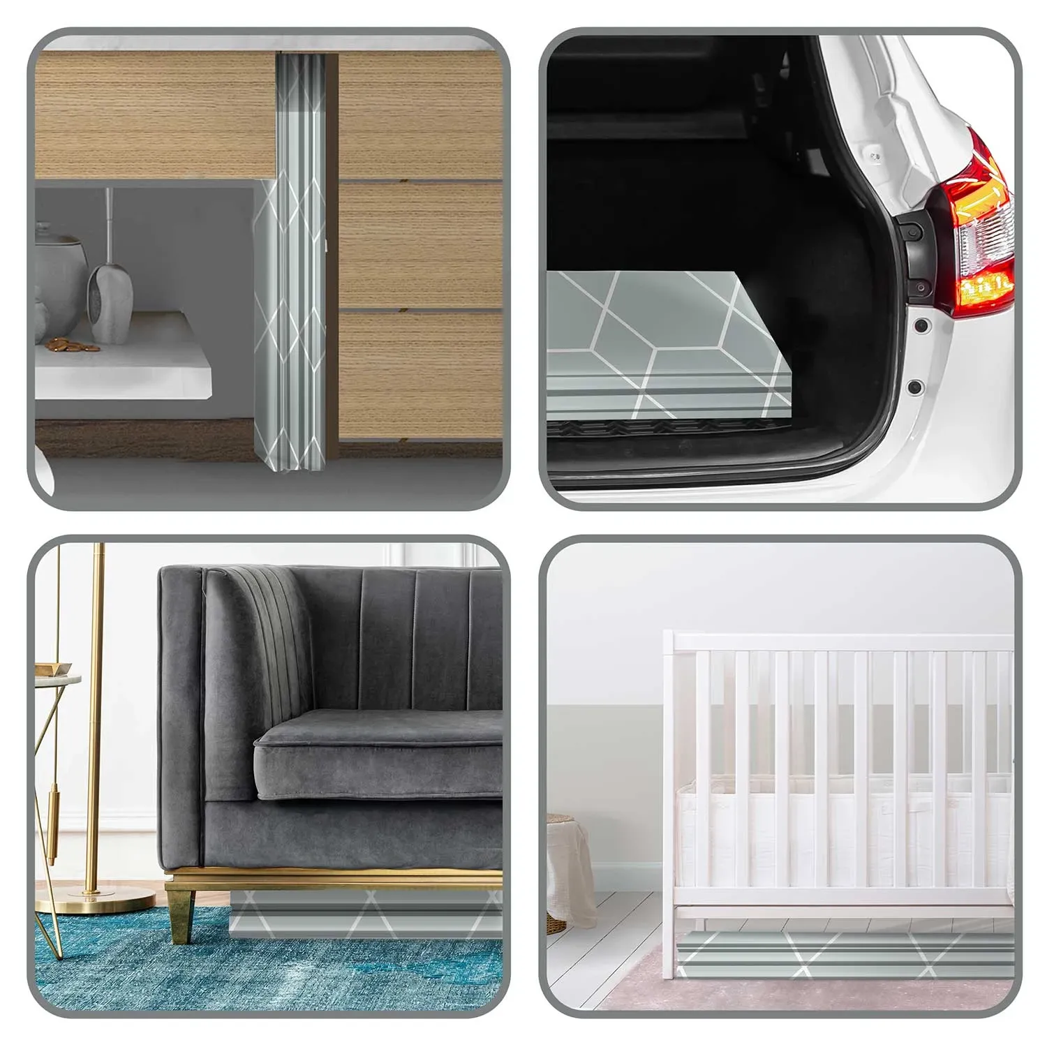 Sulankstomas edukacinis putplasčio kilimėlis 200 x 180 x 1 cm Nukido NK-340 vandenyno spalvos - nuotrauka 1